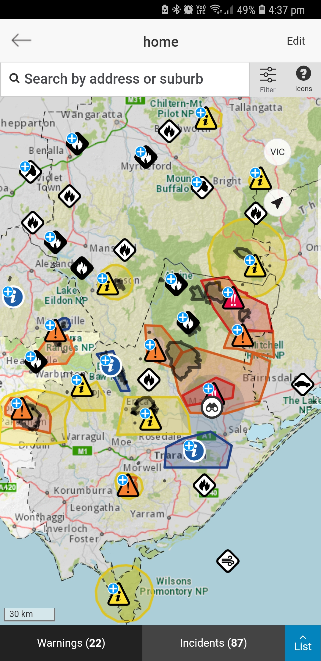40+ fires burning across Victoria r/australia