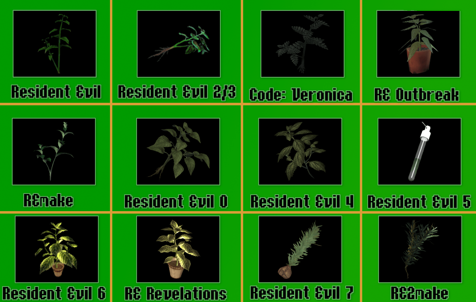 Resident Evil Green Herb Evolution (Made by me) r/residentevil