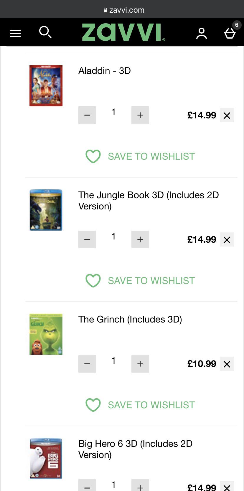 Is Zavvi no longer selling 3D Blus to the US? (I can pretend to be in
