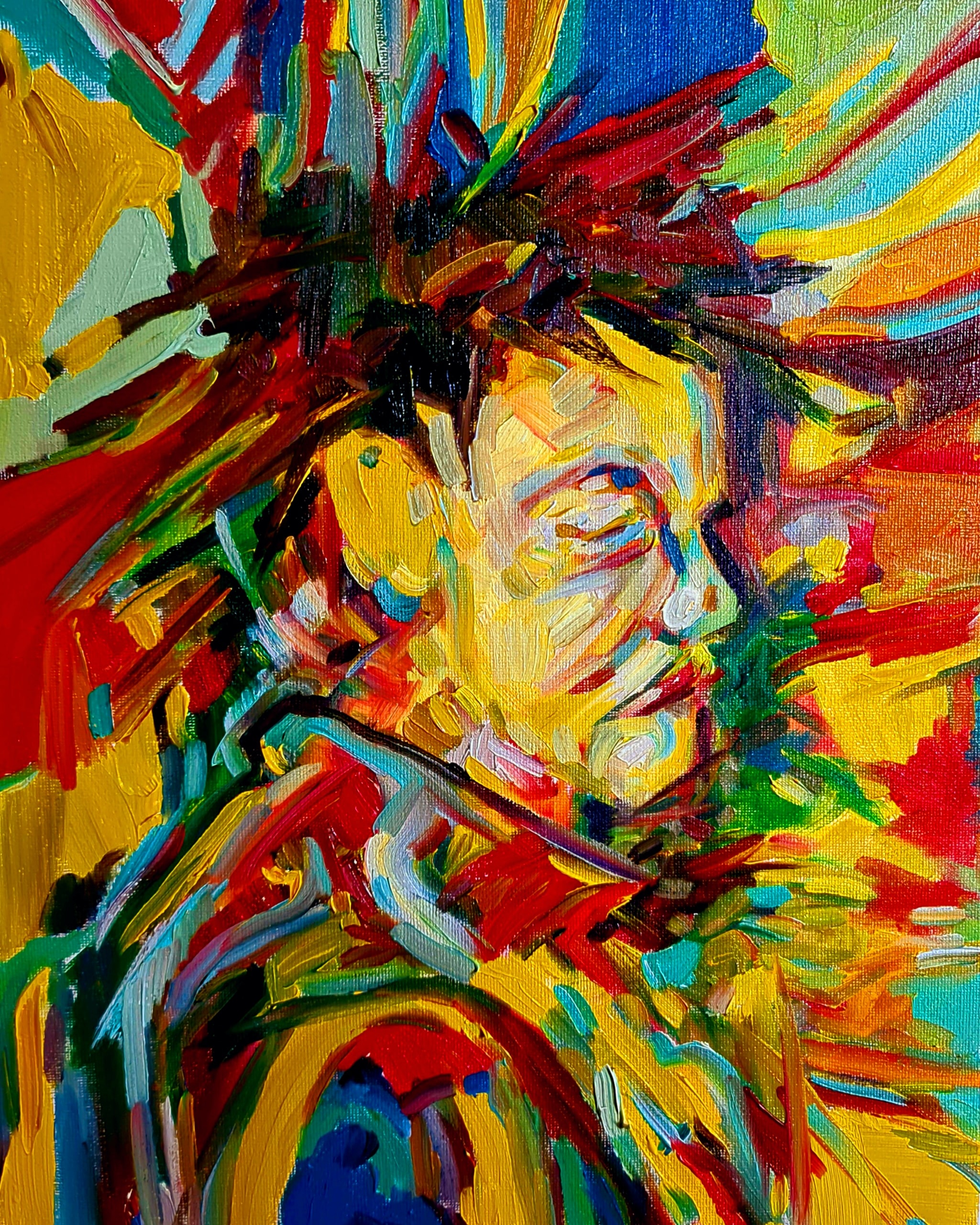 Contrasting mood, by me, oil painting, 2020 r/painting