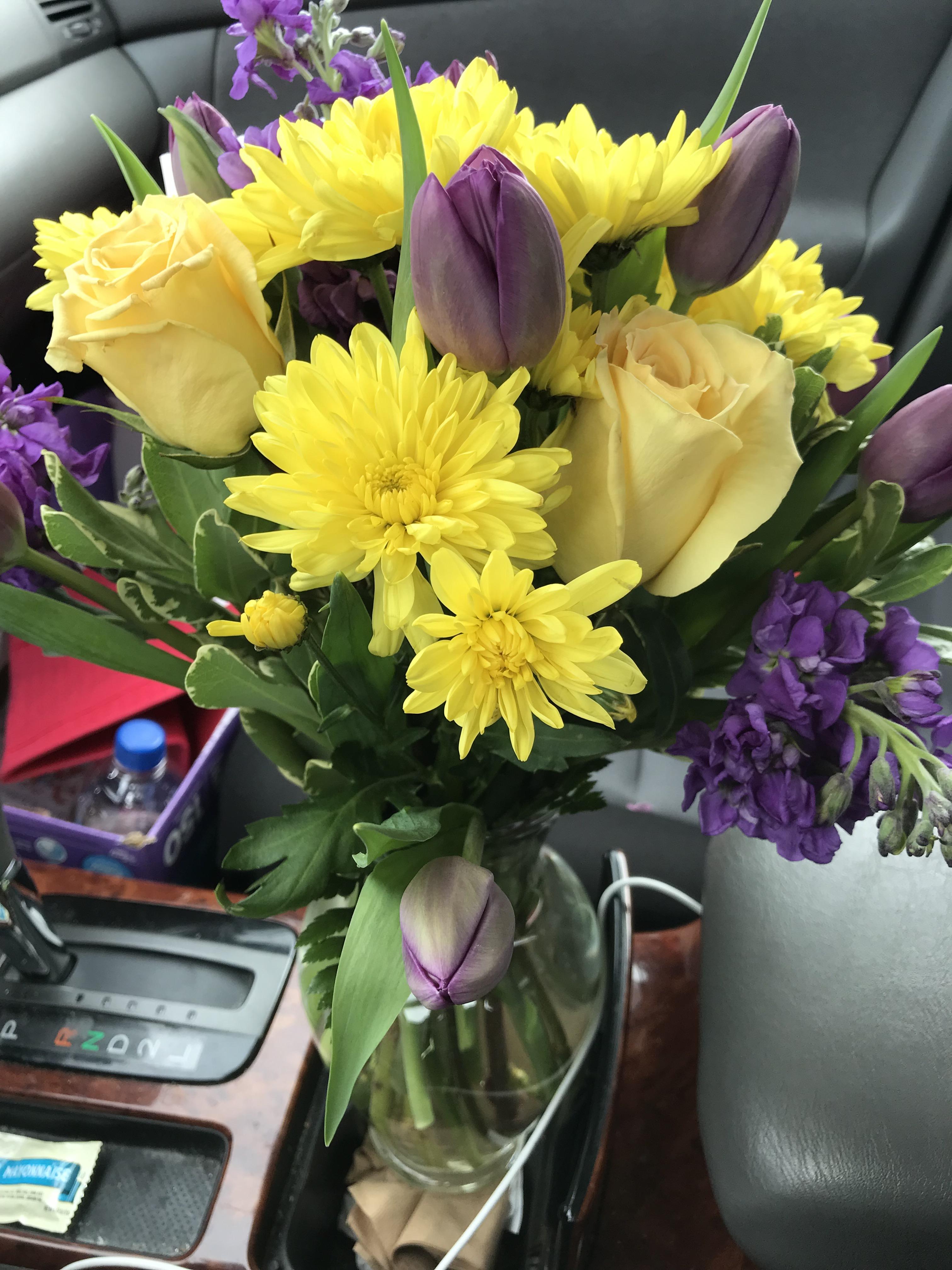 Has anyone delivered flowers ? I have to drive extremely carefully haha