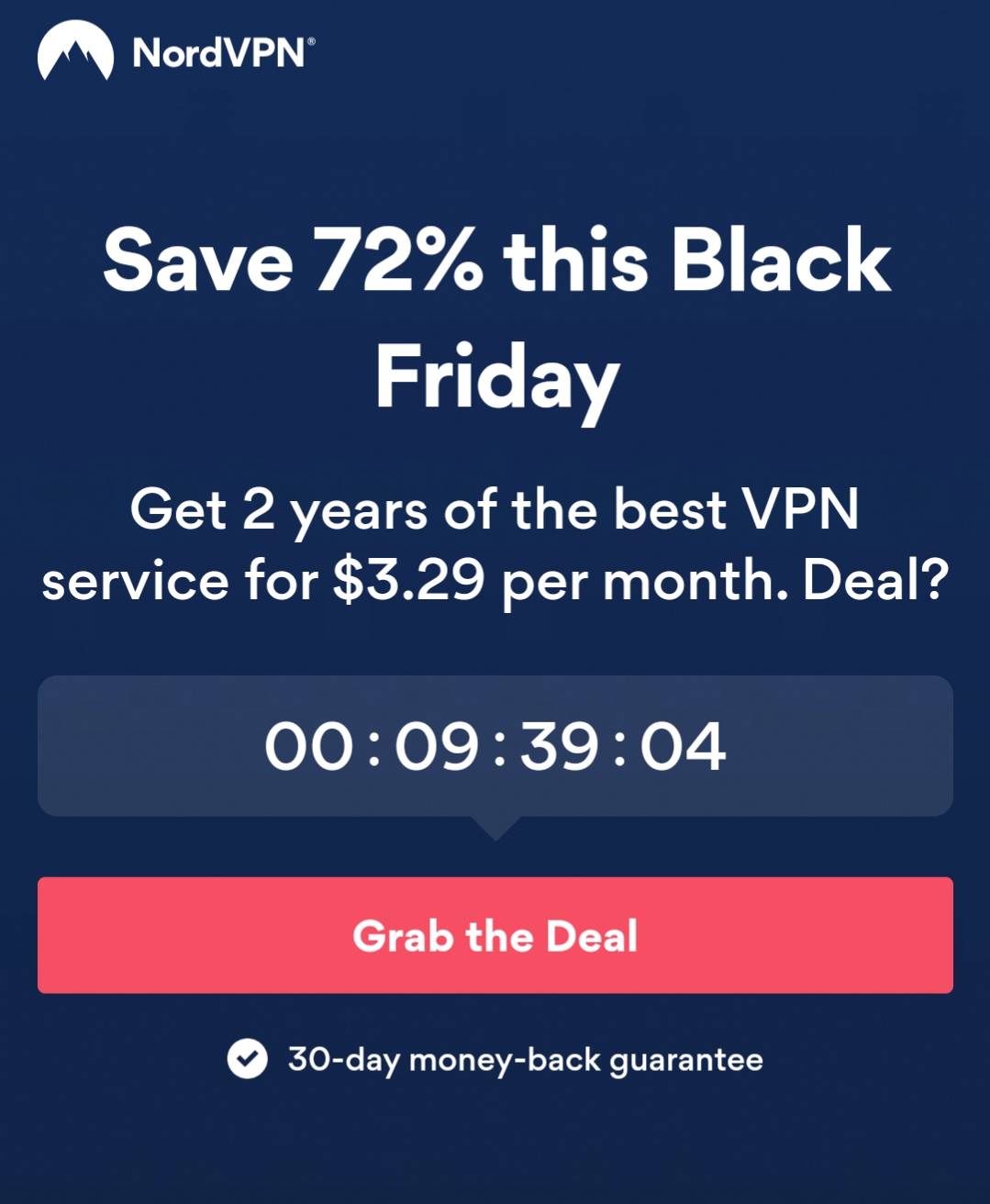 When Will The 2Year 72 OFF Black Friday Deal End? I have read December 1st, but this countdown