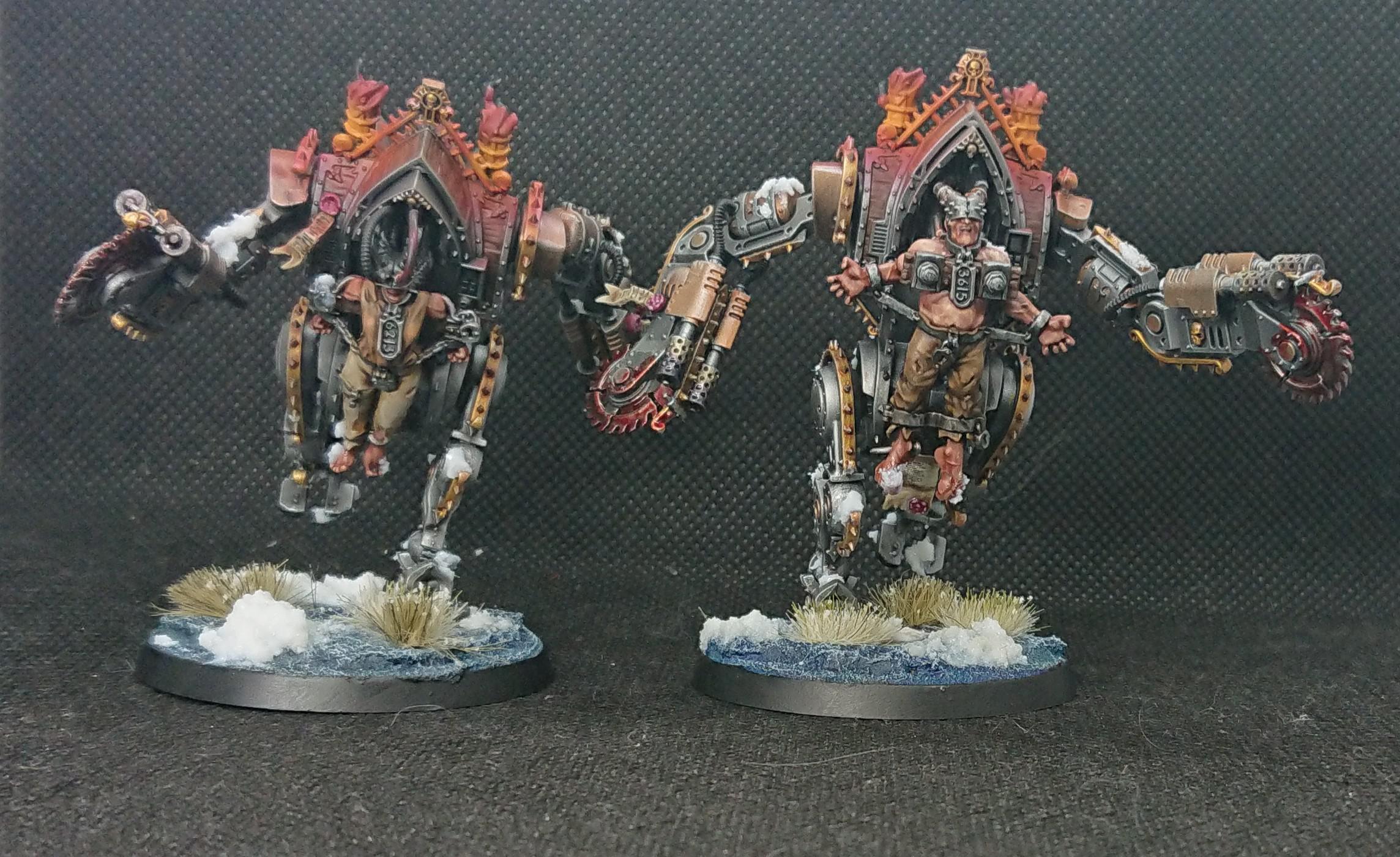 Finished up a couple of penitent engines, ready to receive penance