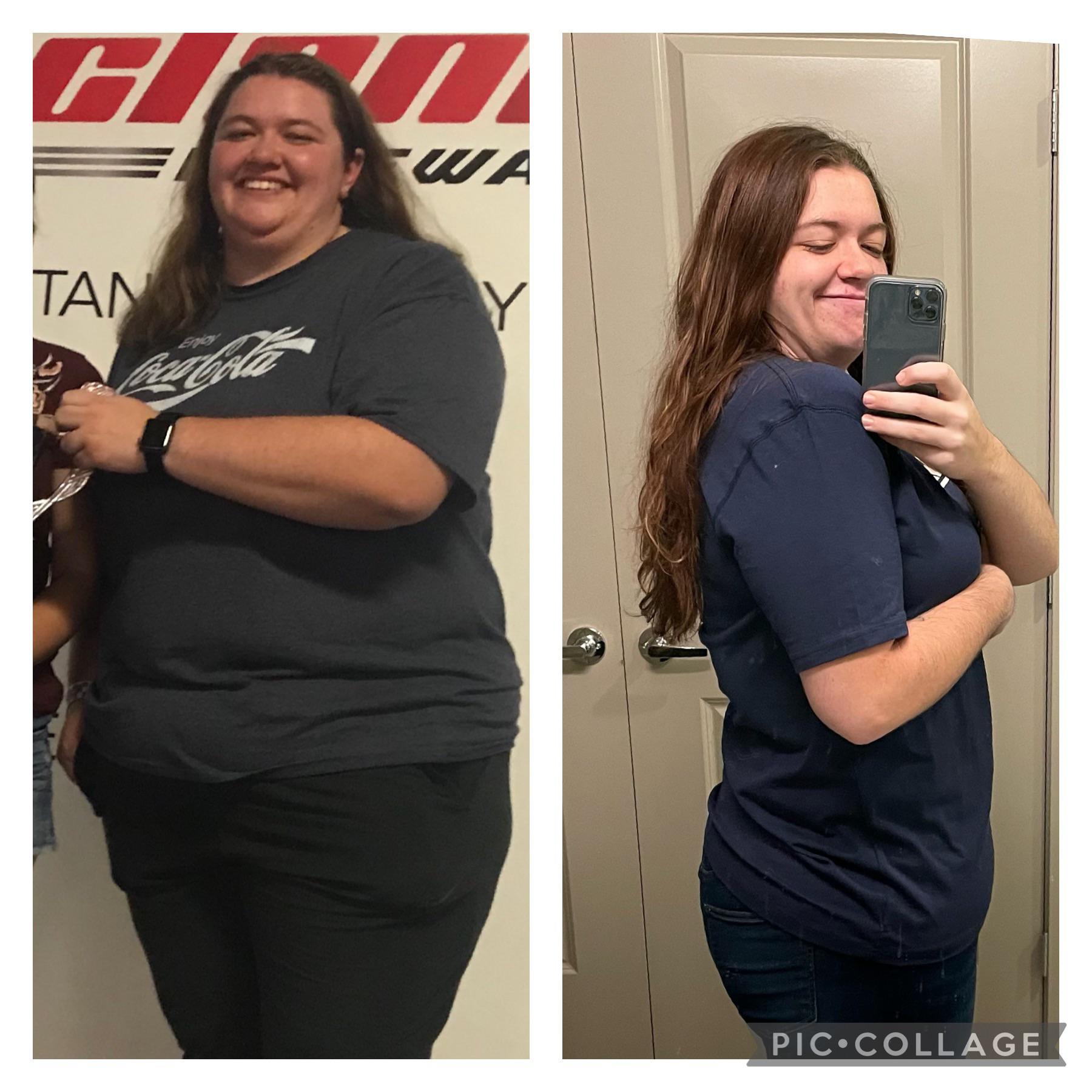 F/24/5’11” [348 > 218 = 130 lbs] (19 months) This morning I
