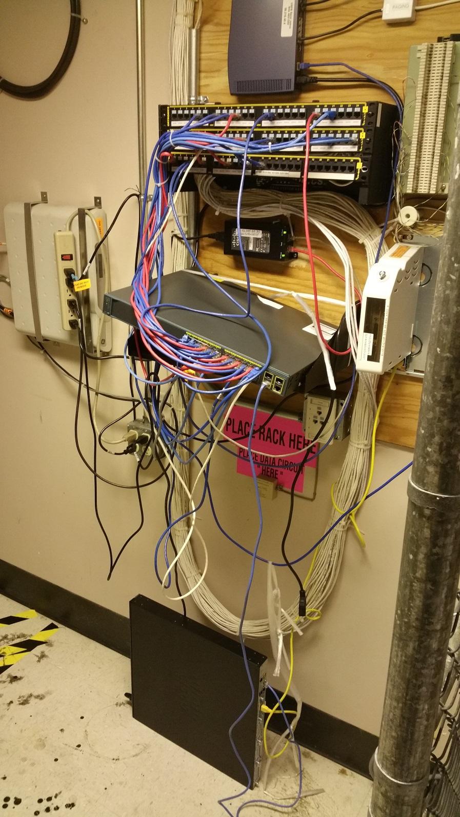 How not to mount network equipment r/cablefail