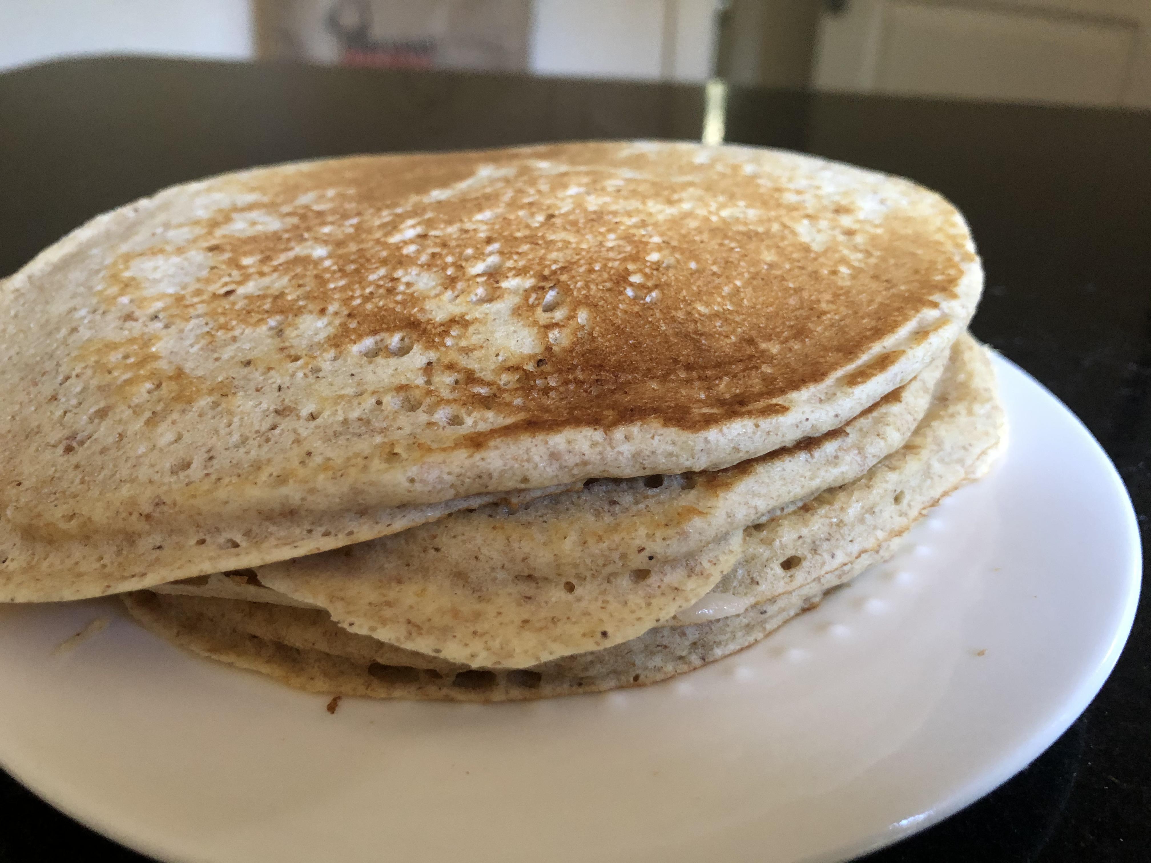 [Homemade] Whole wheat flour pancakes r/food