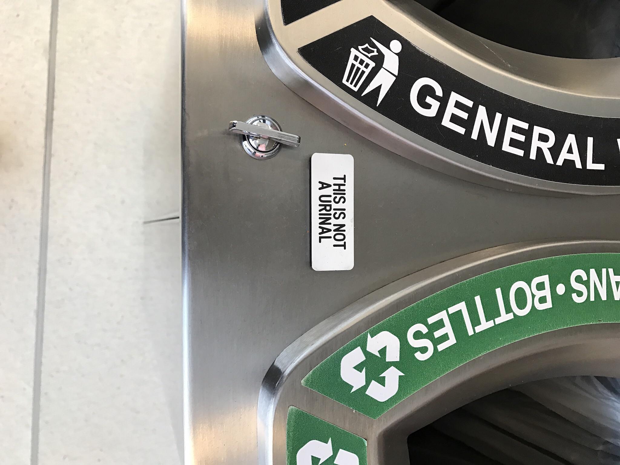 By the car rentals at the Baltimore airport. r/trashy