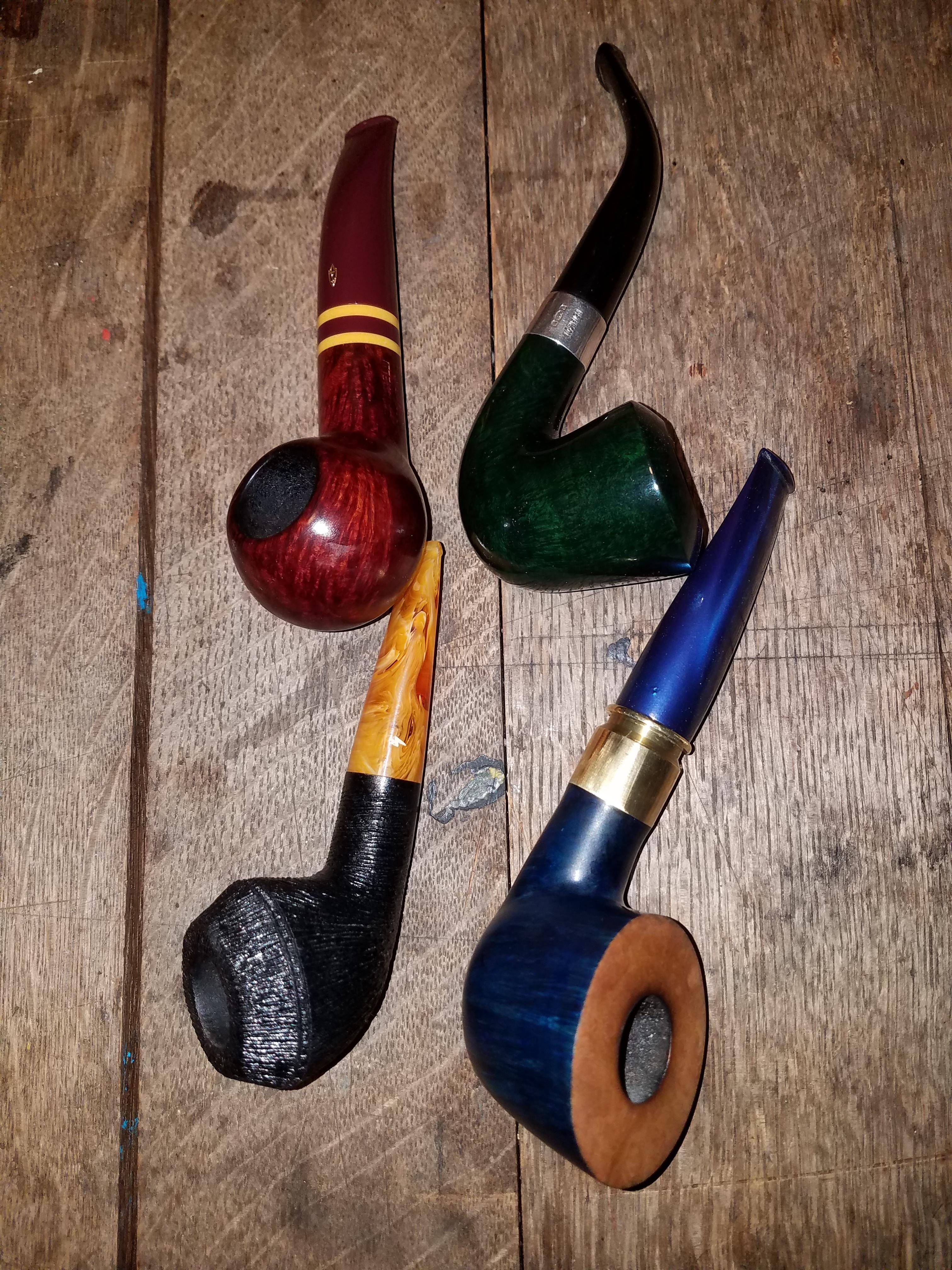 I'll probably get downvoted for smoking but I now have a pipe for each