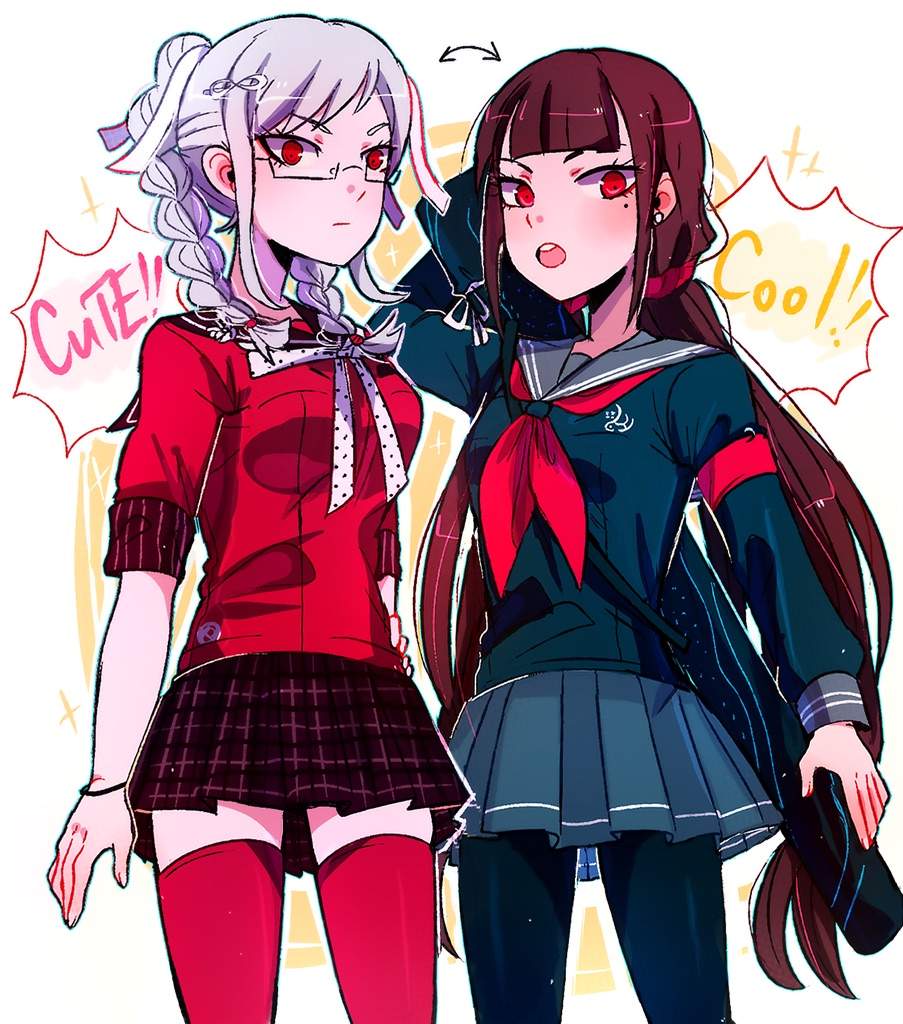 Some super mega cute Peko x Maki art for WinterWolf18!!!!1! r/danganronpa