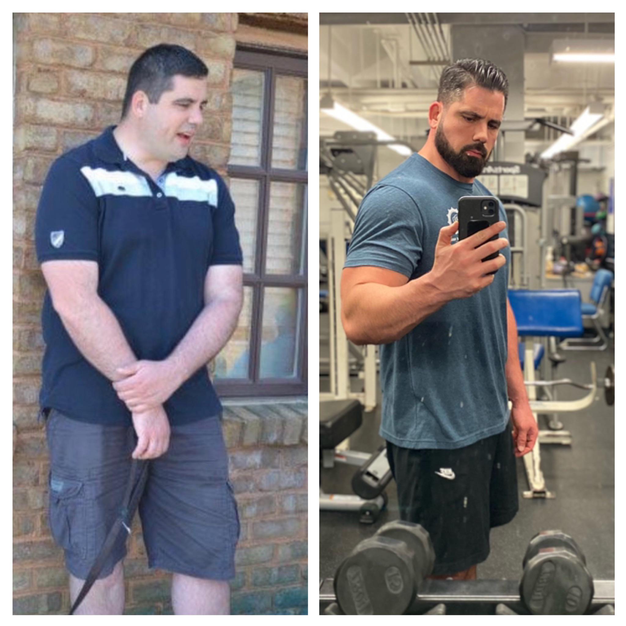 M/37/6’6” [320 lbs > 250 lbs = 70 lbs loss] posted about a month ago on
