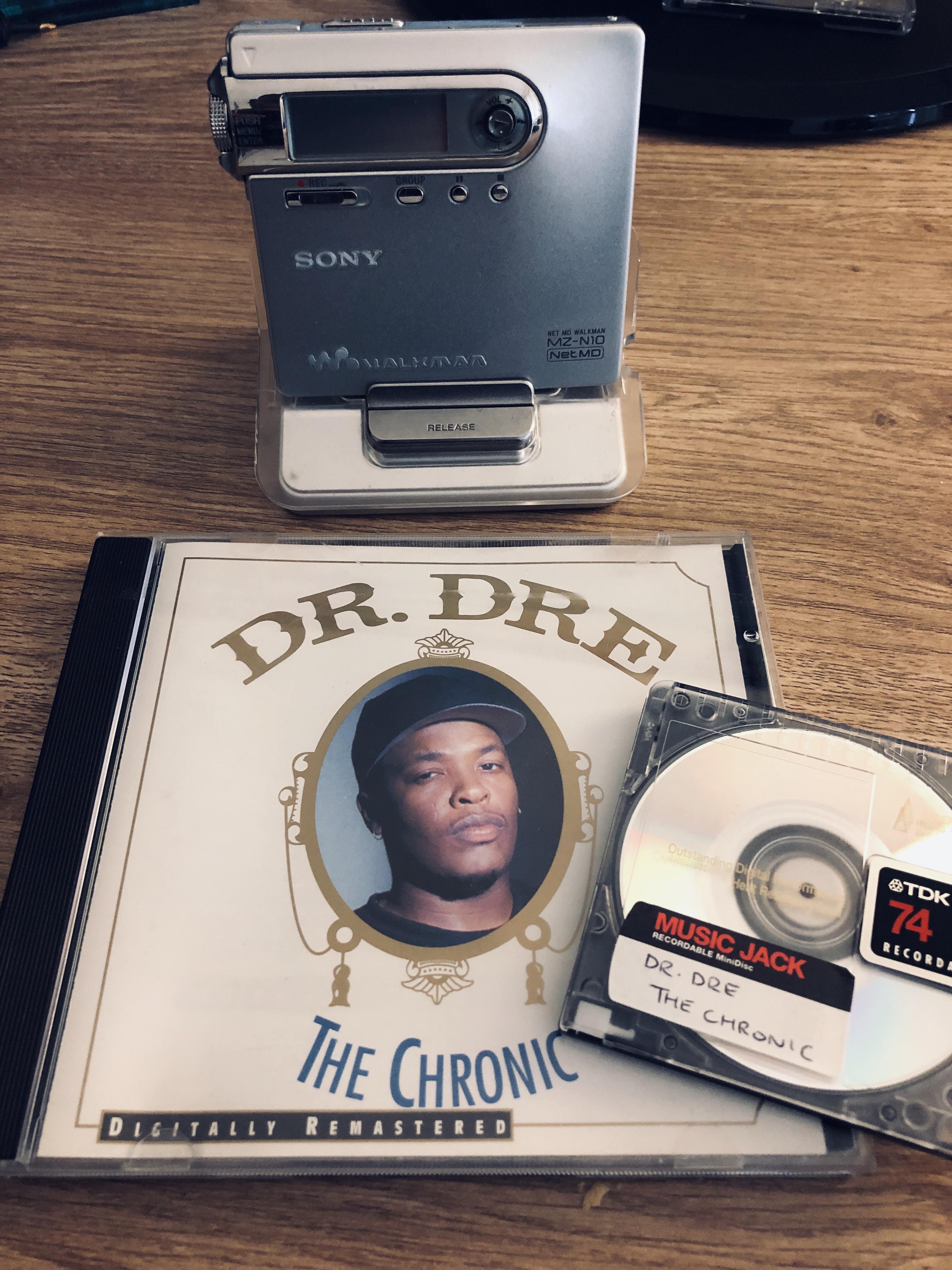Favourite album to listen on minidisc Dr. Dre Chronic 1992 r/minidisc