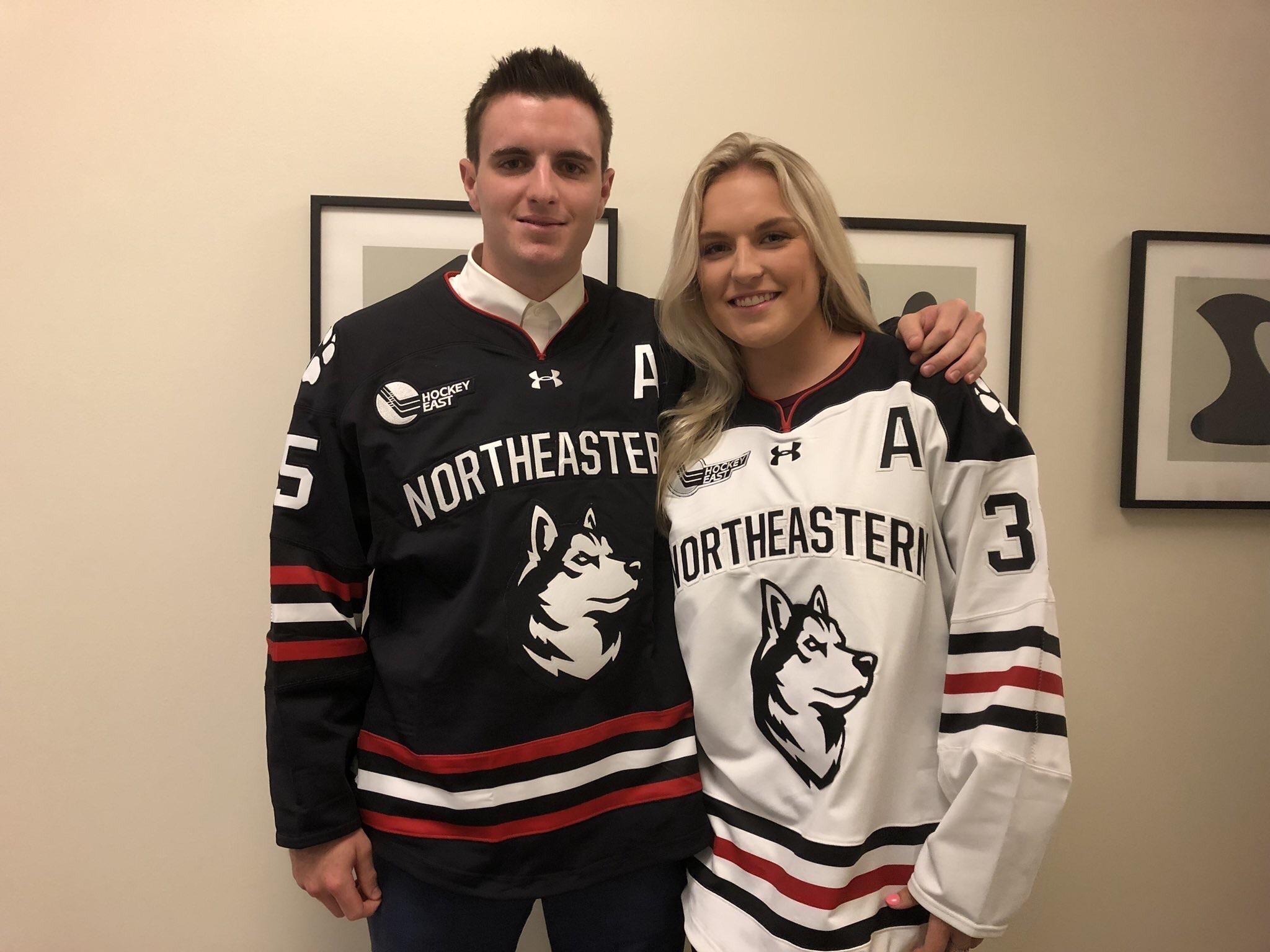 New Northeastern logos on jerseys r/collegehockey