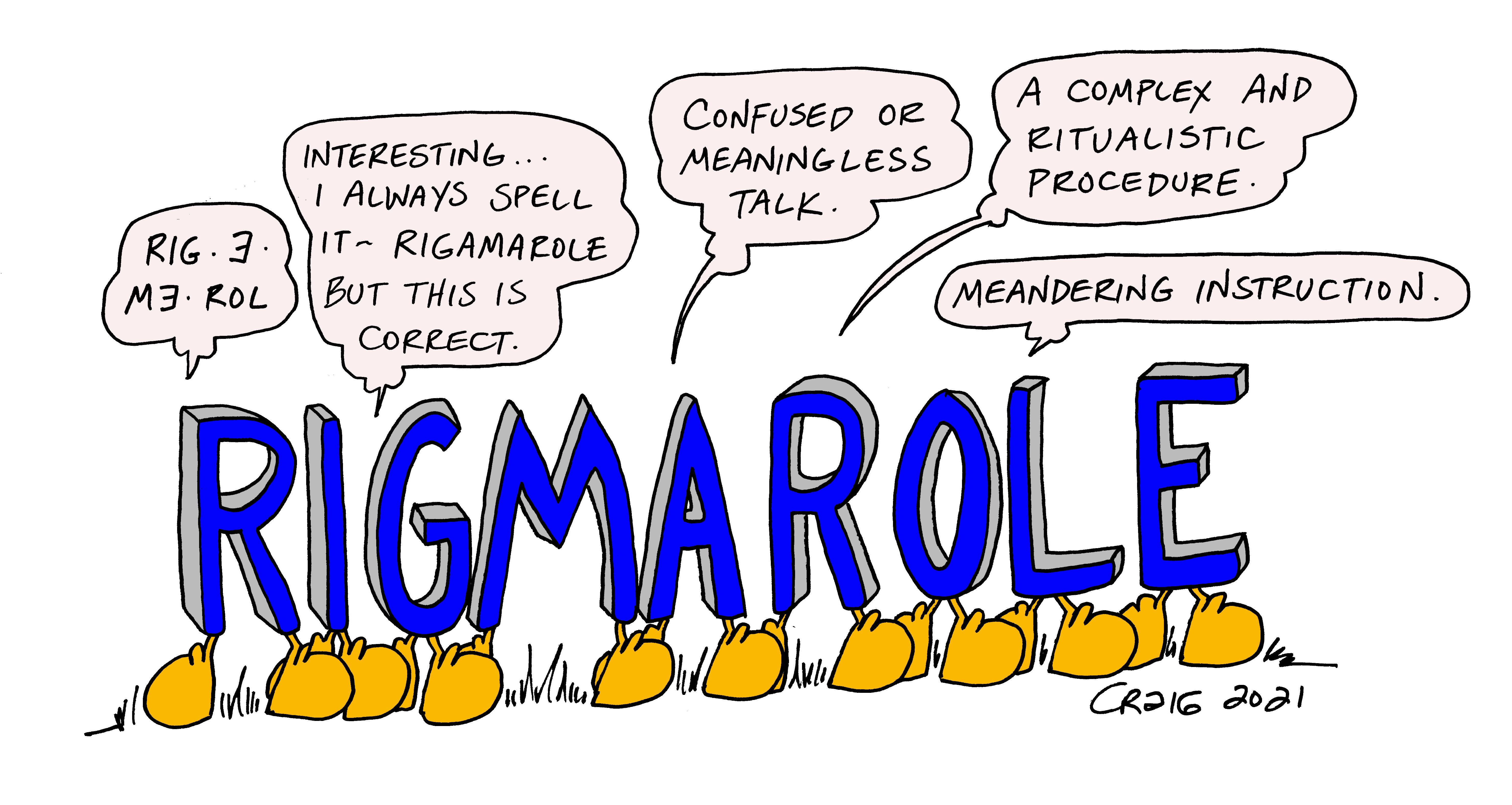 [OC] Playing With Words RIGMAROLE r/vocabulary