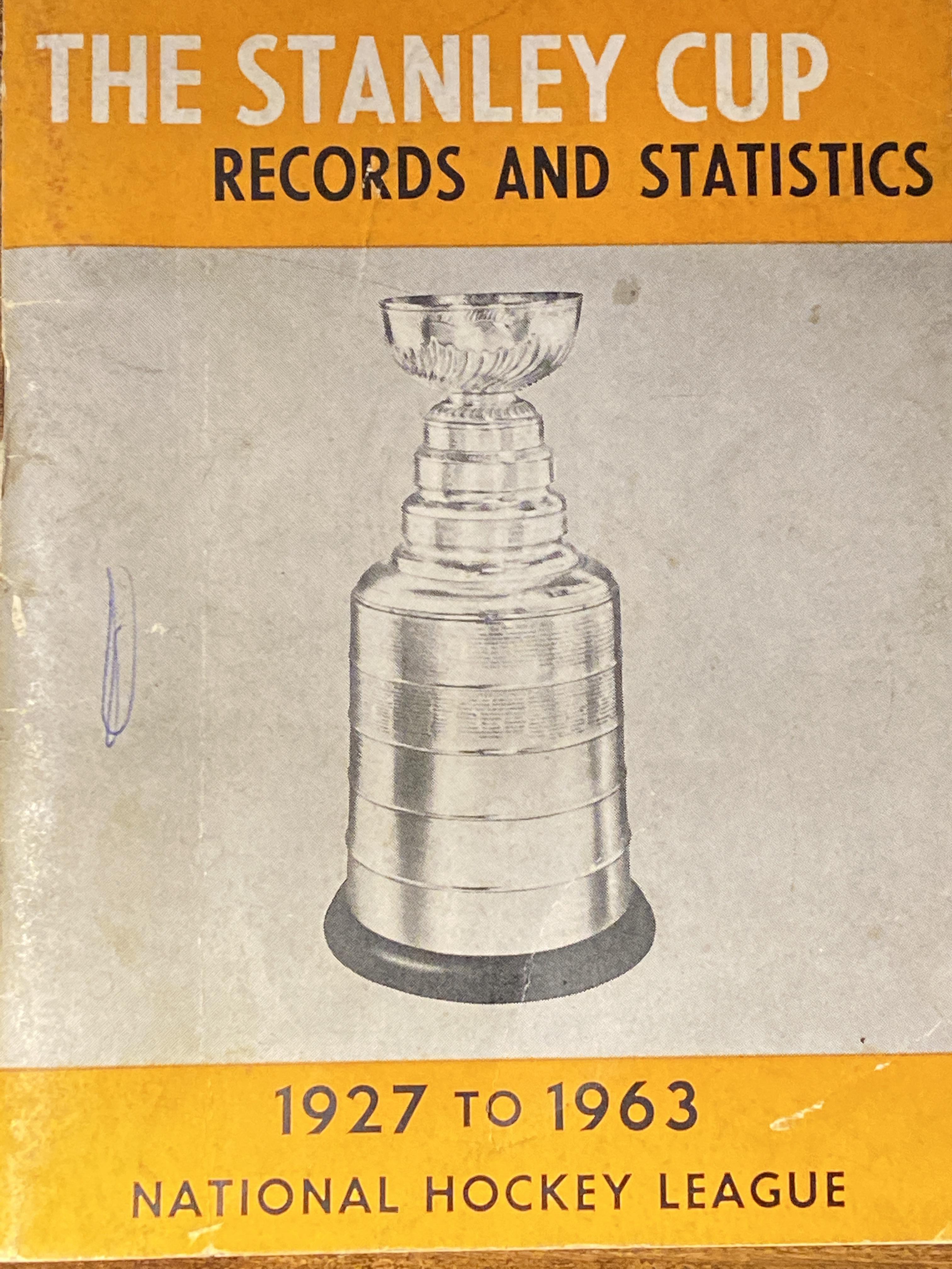 NHL records book from 1963! r/hockey