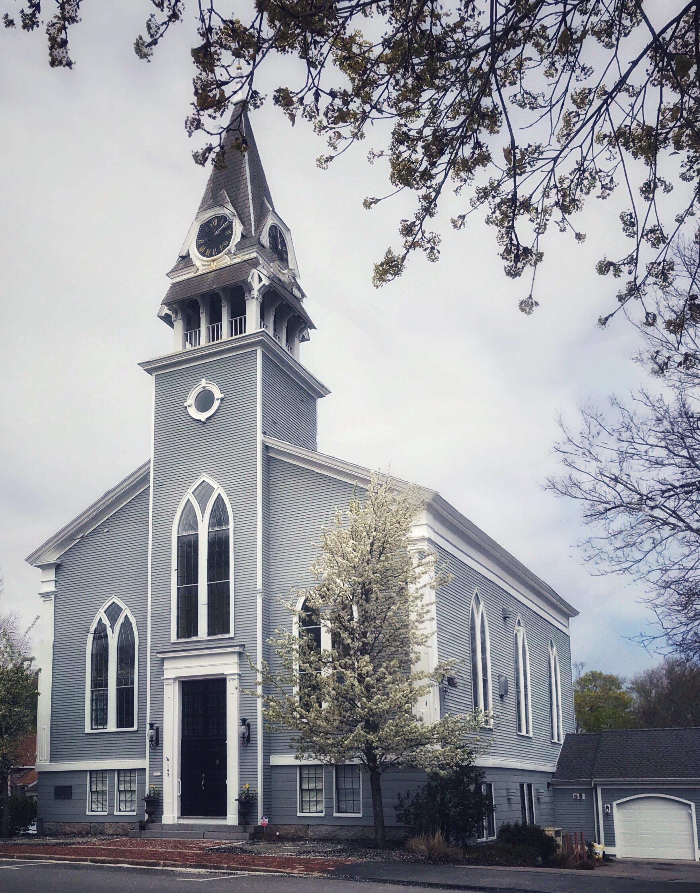 First Parish Church, Sandwich, MA (originally one story 1638, expanded