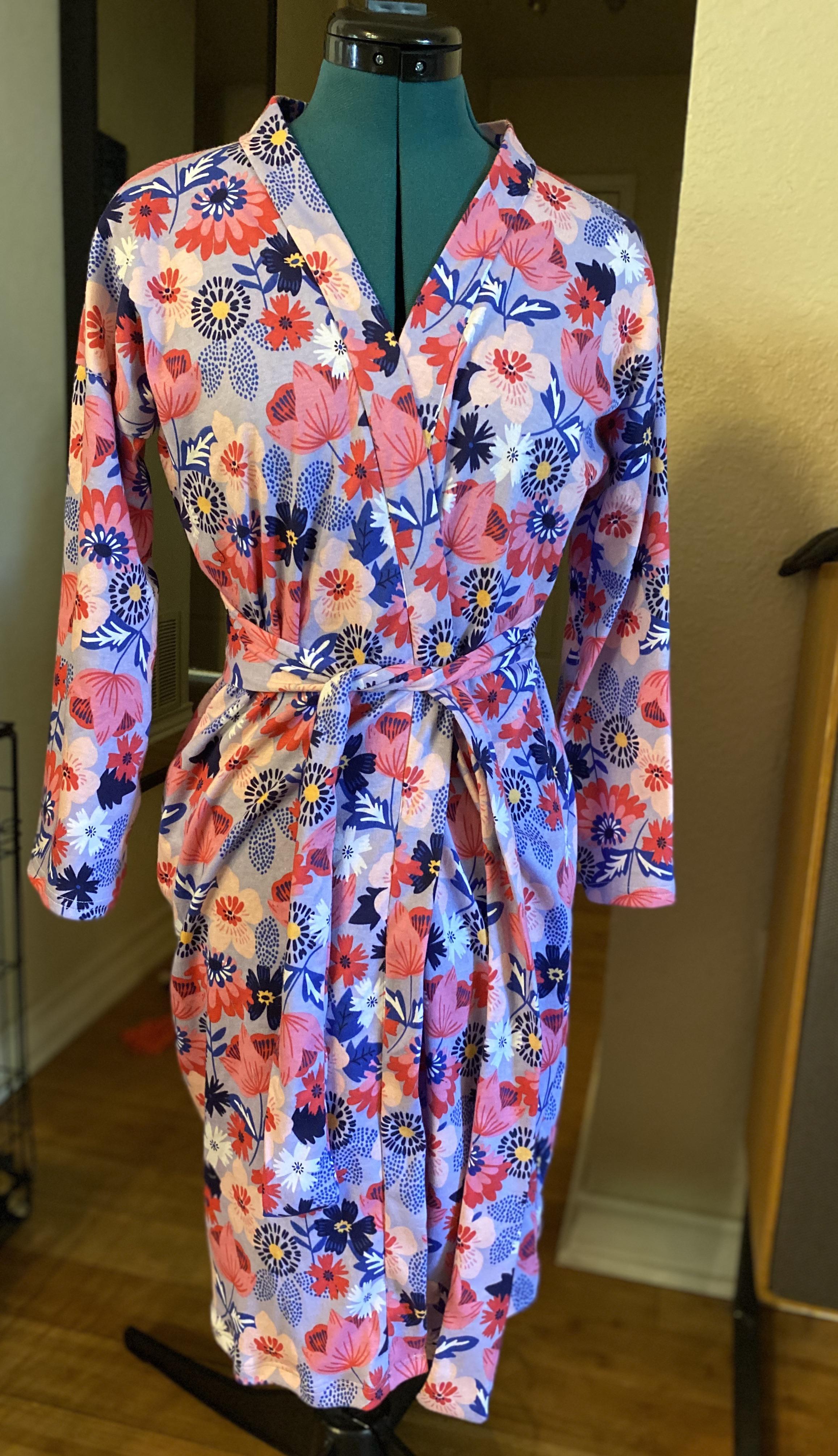 made a nice light cotton robe for a friend with a newborn who will be