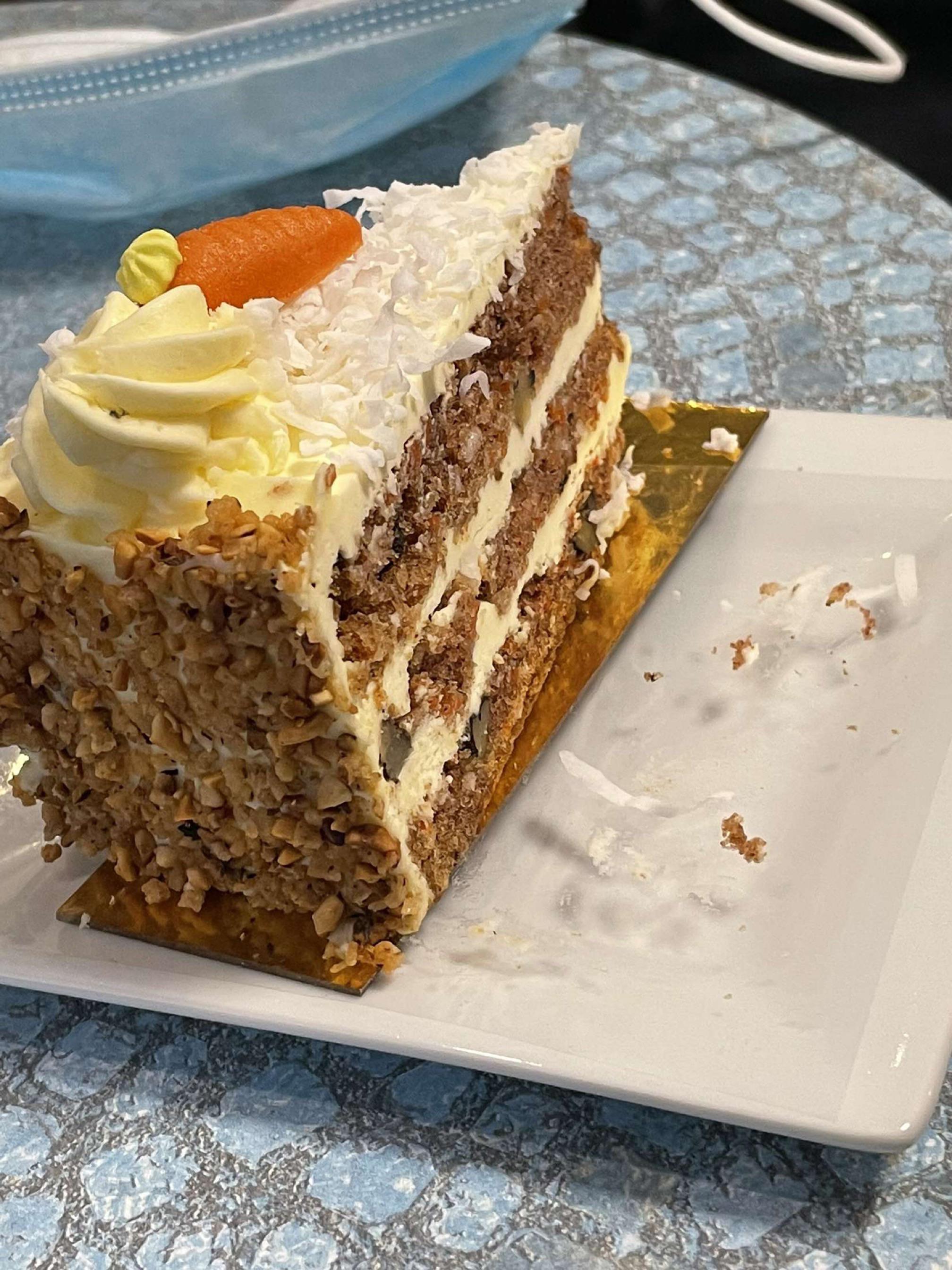 Finally got my Pilot License. Also carrot cake from Pastry Xpo Cafe