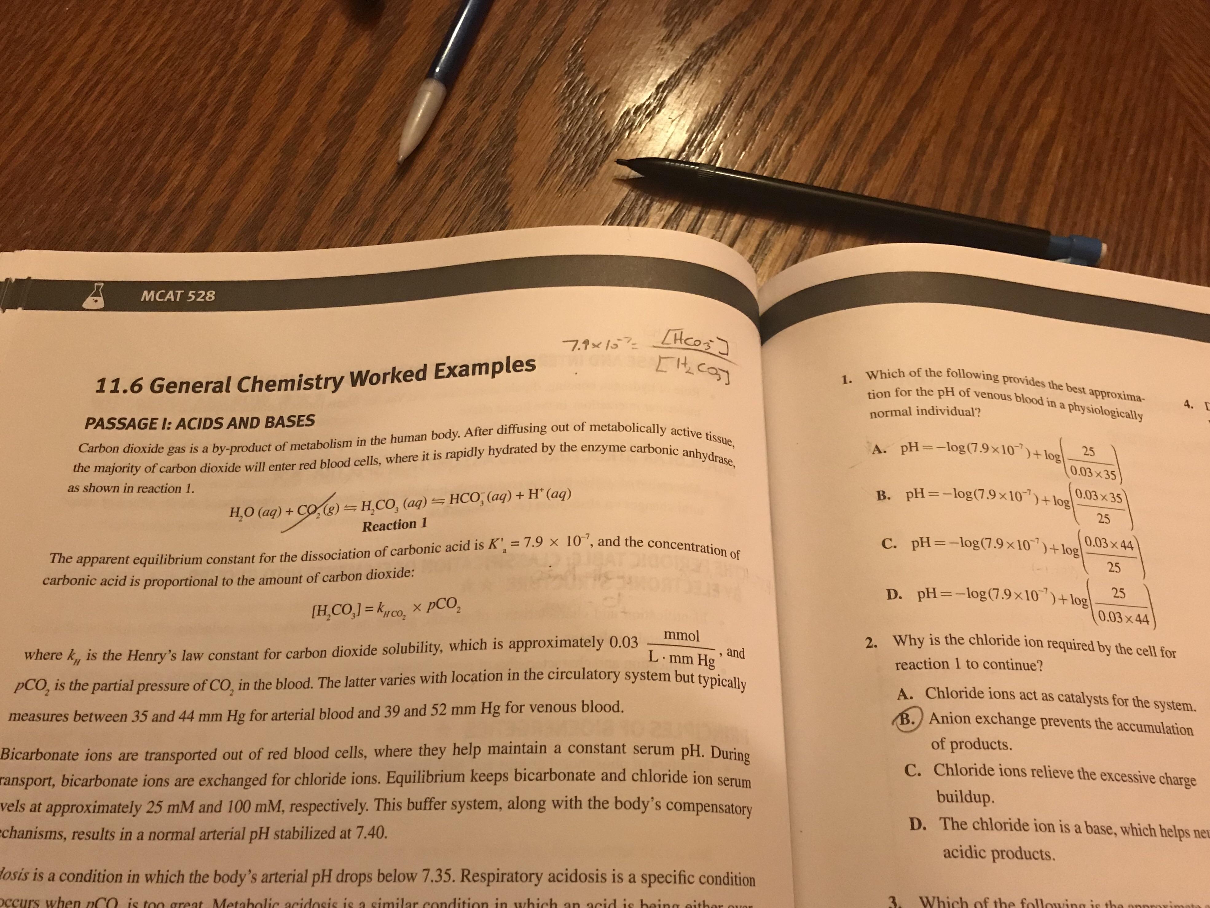 Kaplan MCAT 528 gen chem question 1 help r/Mcat