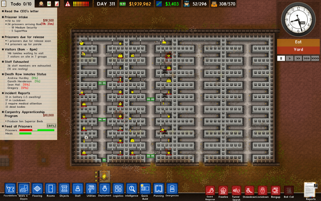 The "Protective Custody" wing of the prison r/prisonarchitect