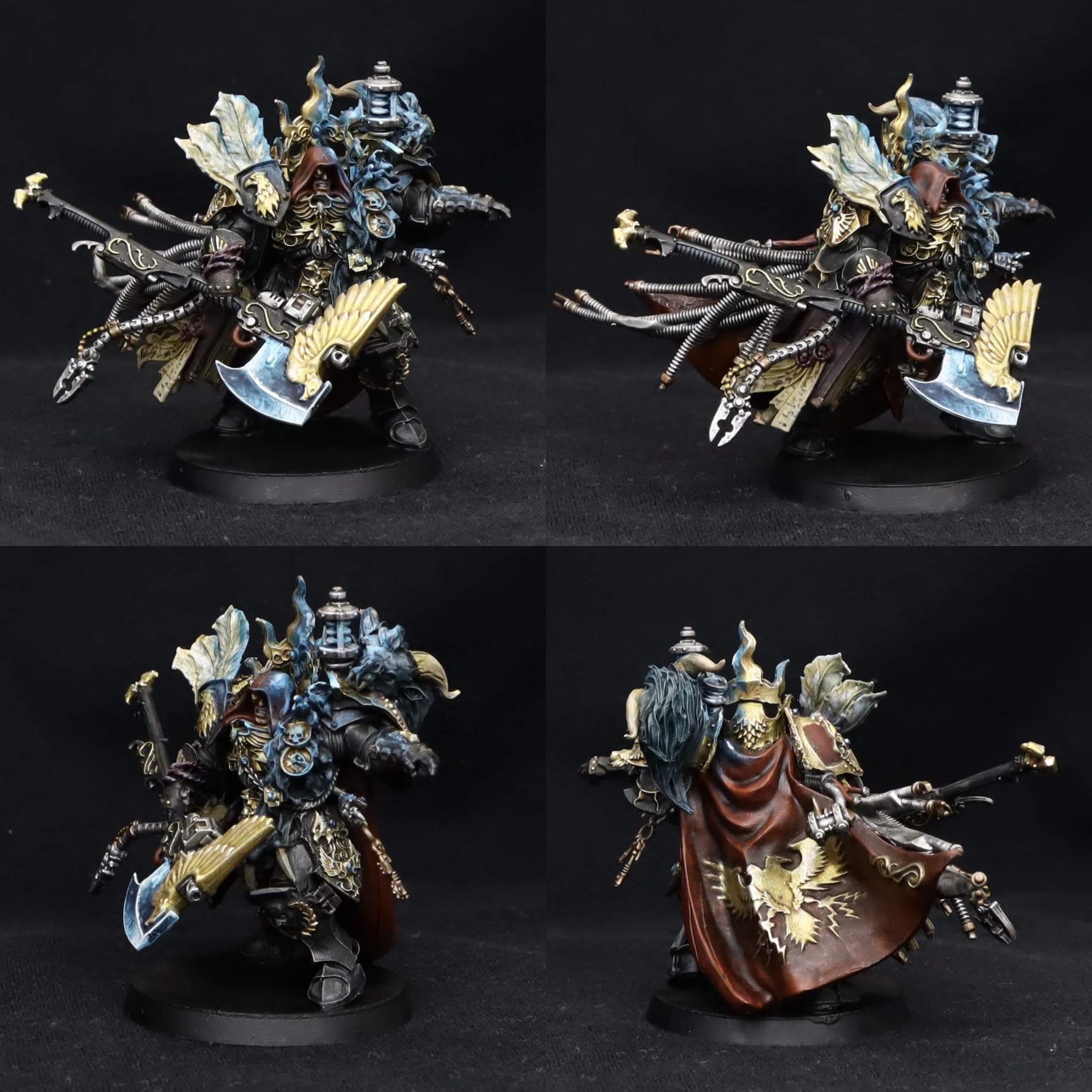 Completed a kitbash/painting commission, a custom Lockwarden of the
