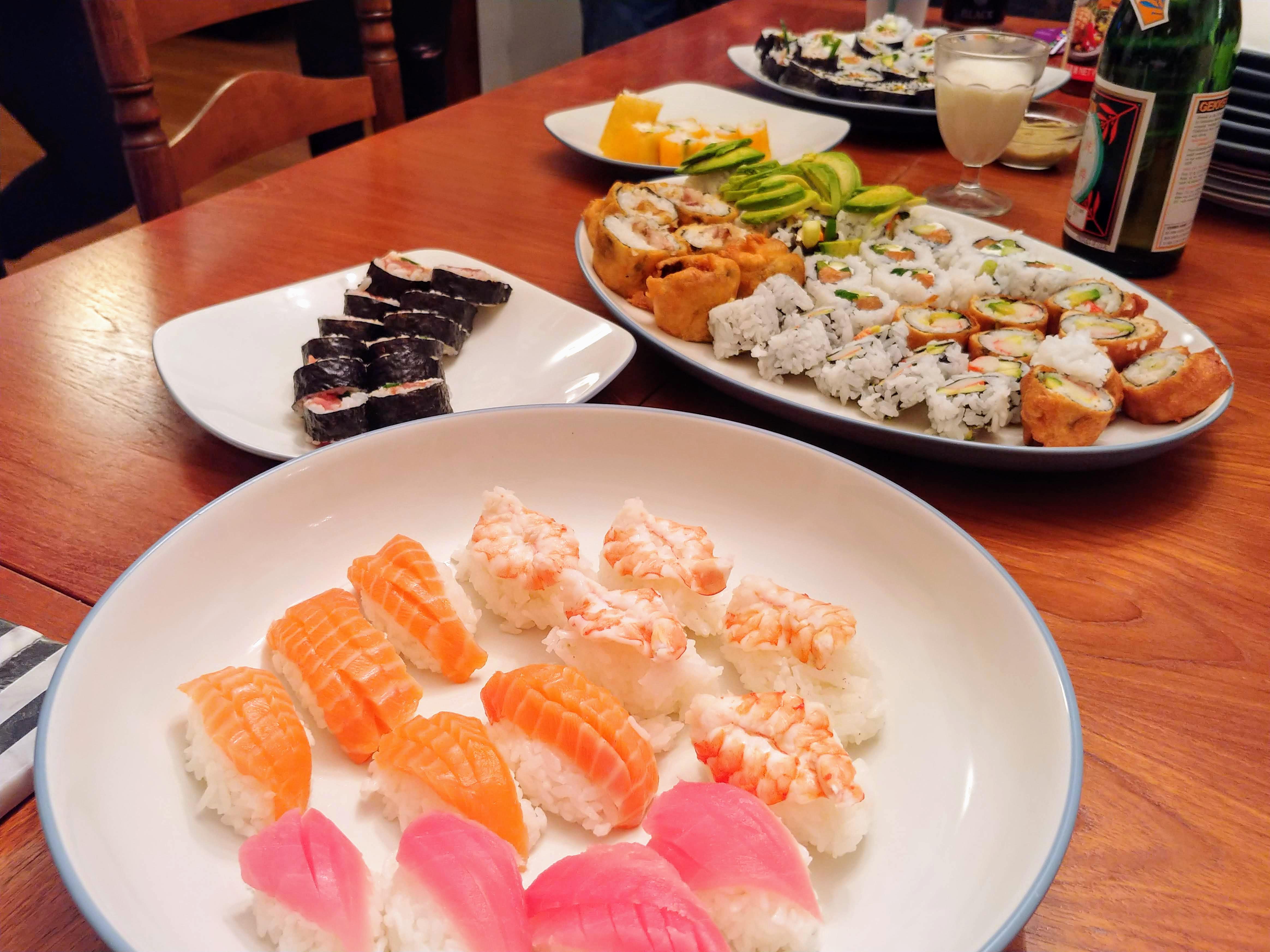 [Homemade] Sushi party platters r/food