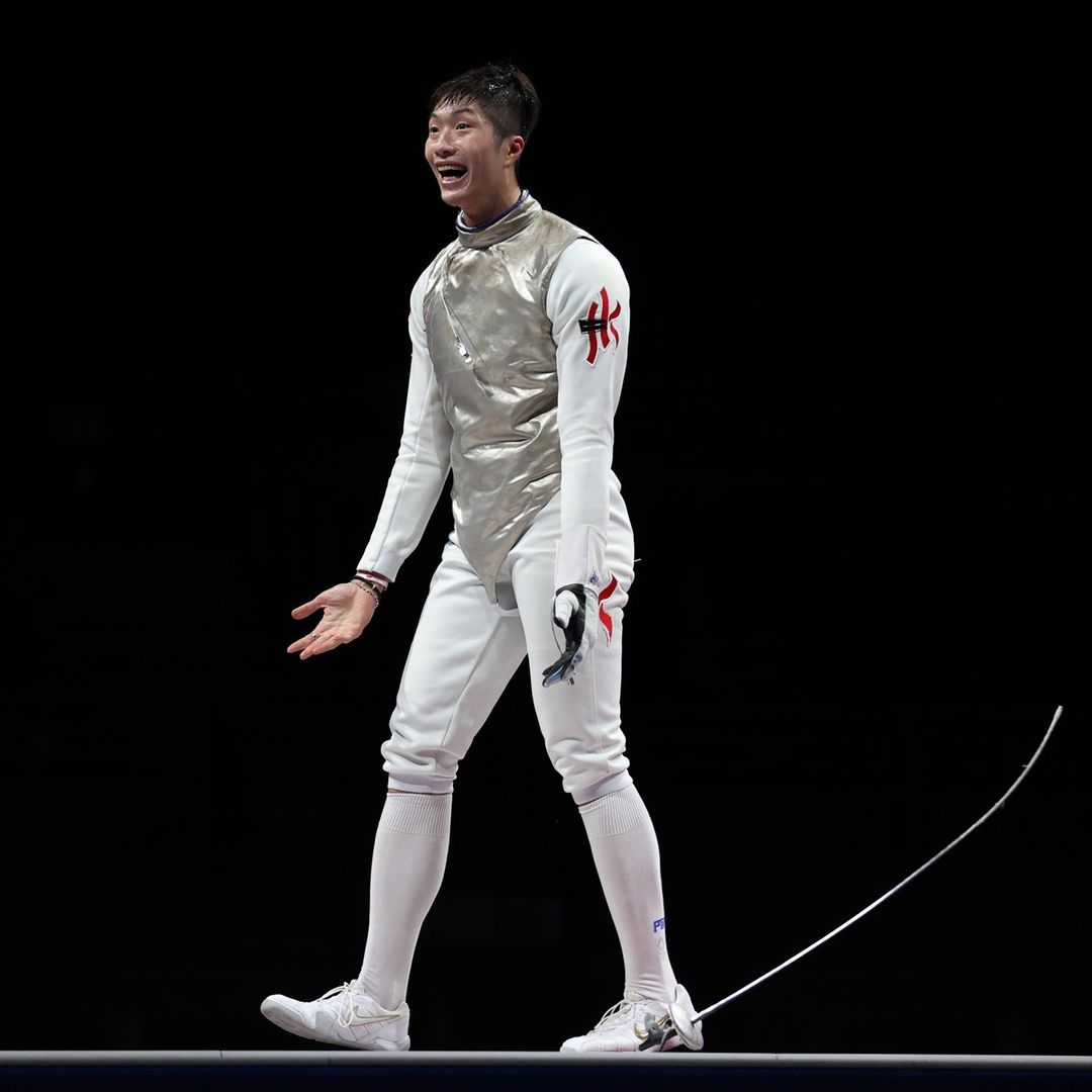 張家朗 Edgar Cheung Kalong of Hong Kong wins gold in men's individual