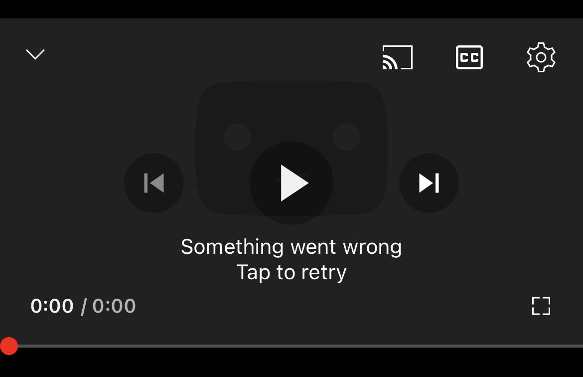 My Youtube says this every time I click on a video no matter how many