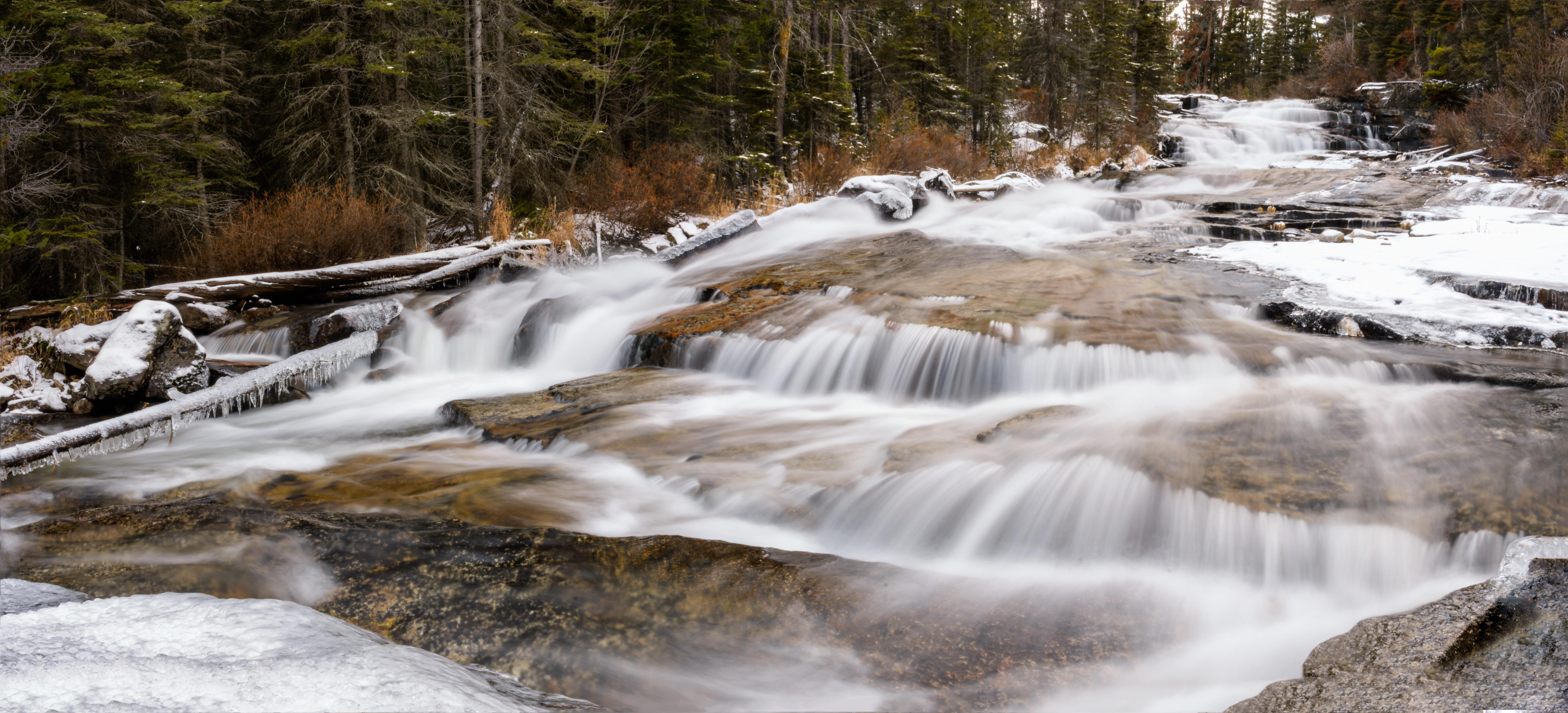 Cascade Falls of Blodgett Creek, Montana [8037x3658] [OC] r/waterporn