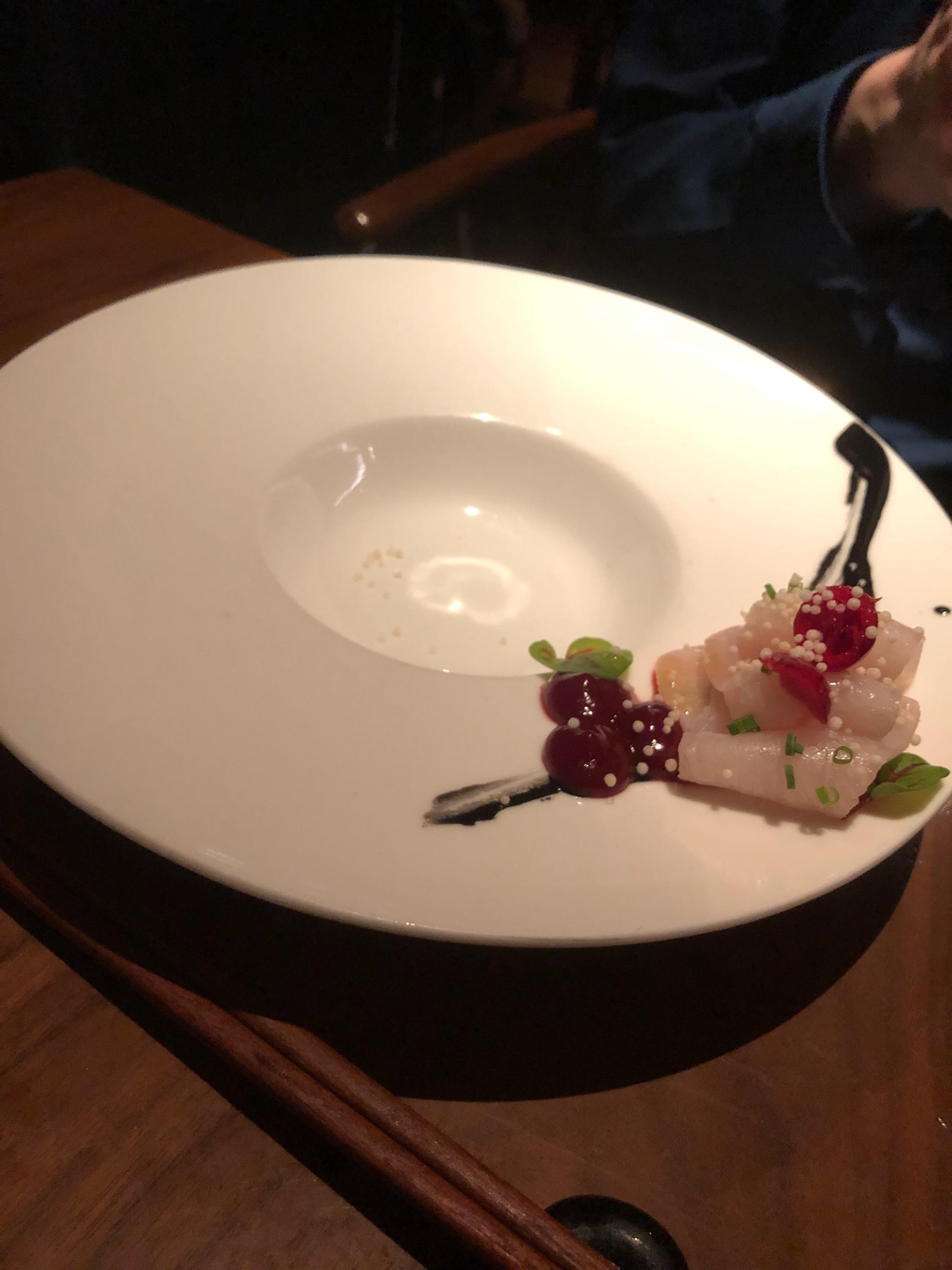 So close, maybe they ran out of plates and had only this plate/bowl hybrid. Uni, Boston r