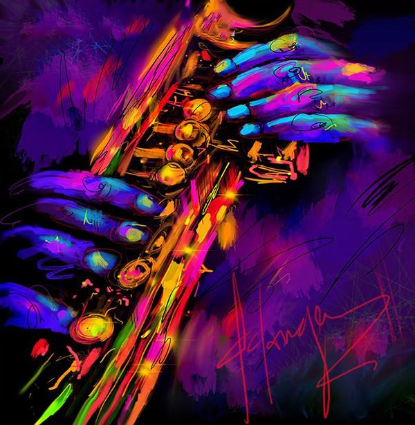 Soprano sax art, Saxy Hands r/saxophone