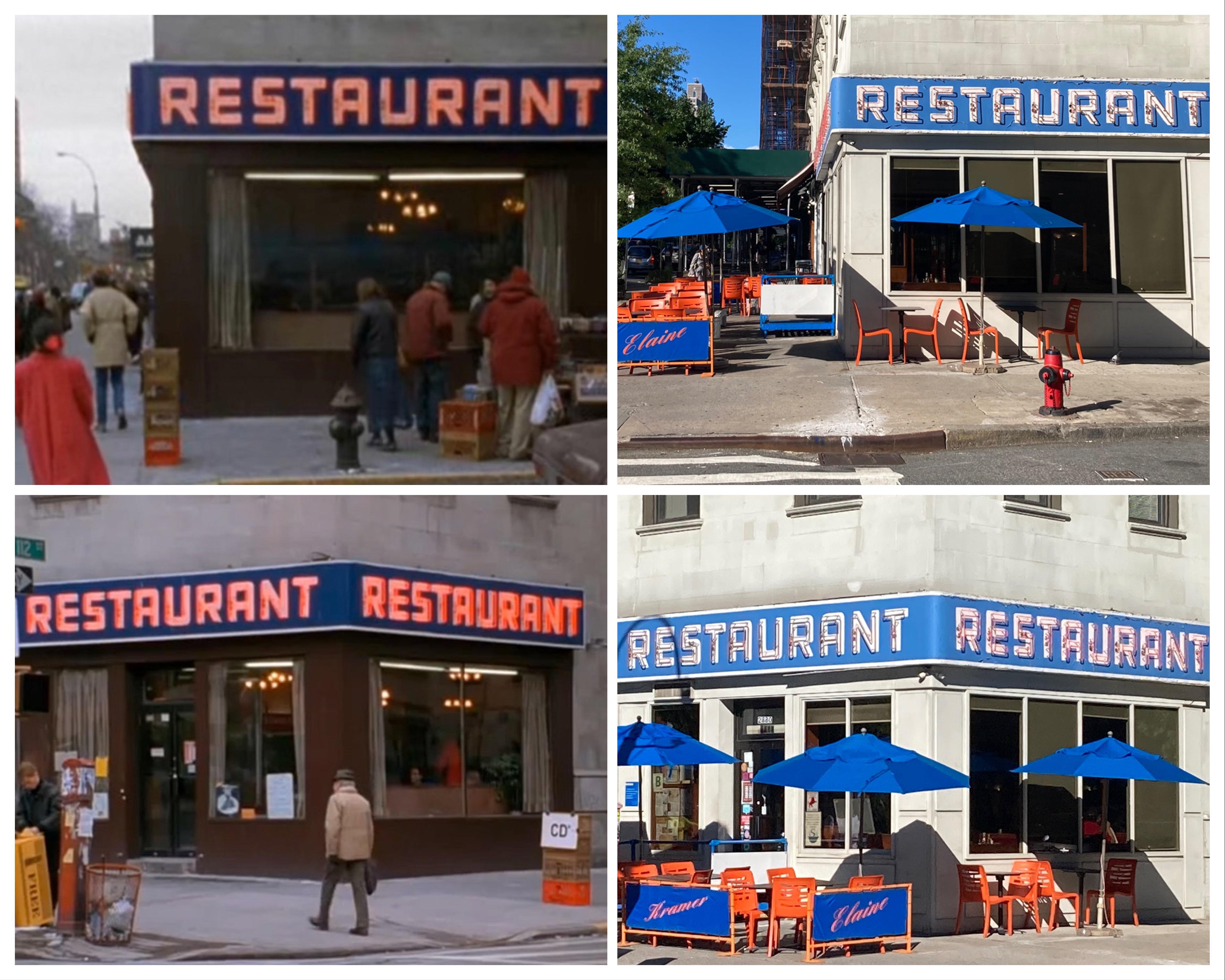 Tom's Restaurant, used as the exterior of Monk's Cafe on Seinfeld, during the series vs. 2022