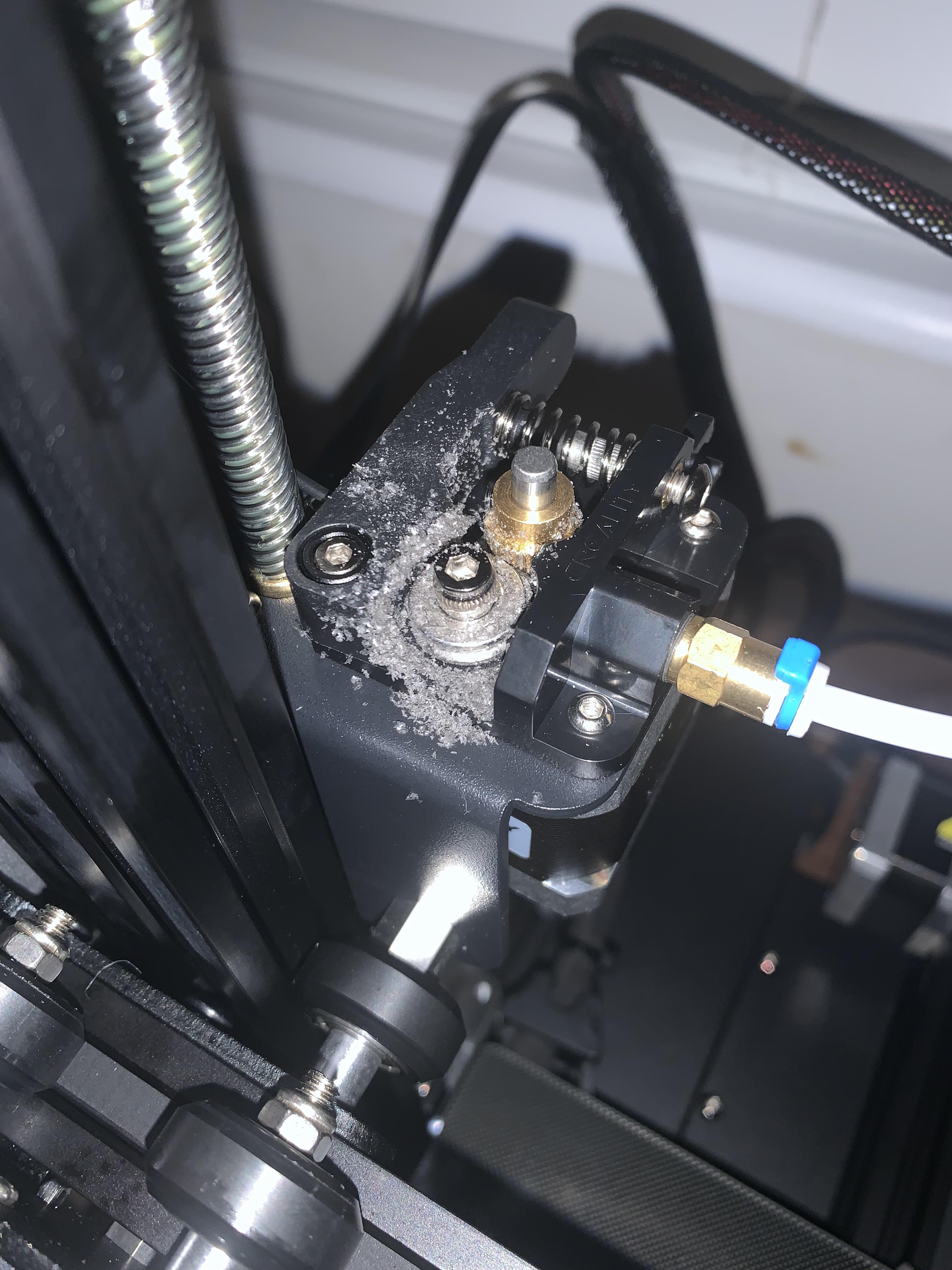 Grinding filament causes? This is my first Bowden Extruder printer and