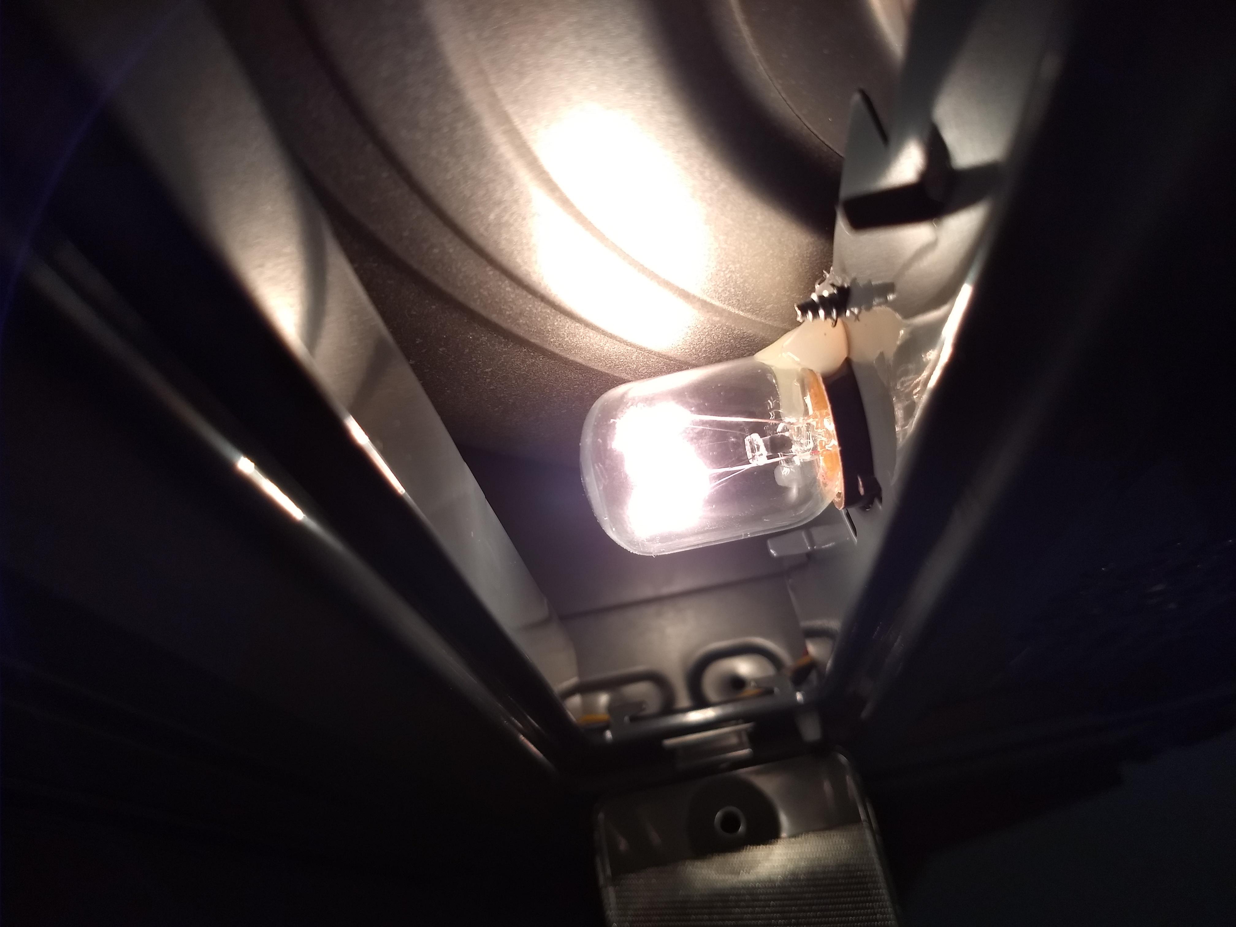 My microwave oven light is glued to the frame so I can't easily replace