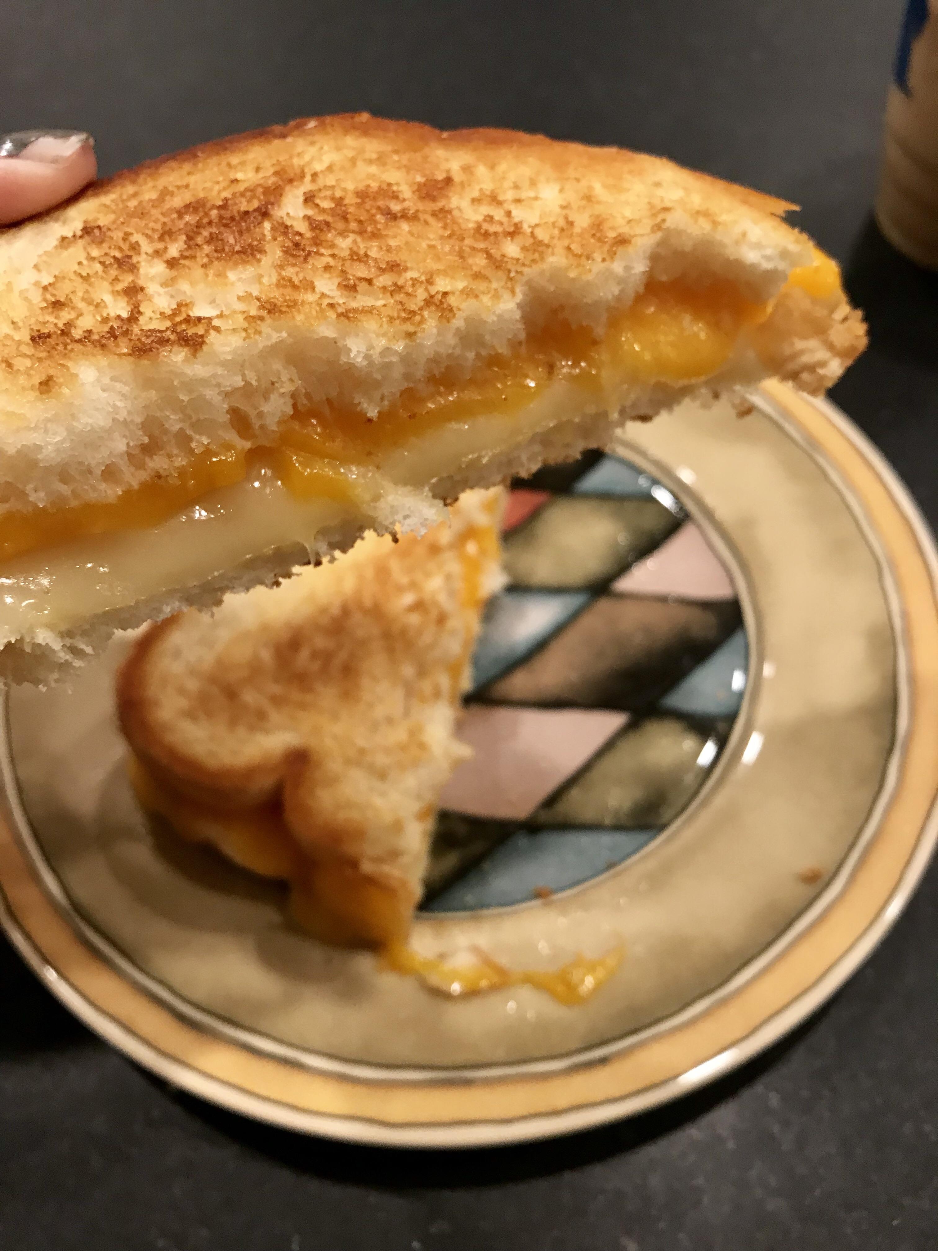 Two cheese grilled cheese is the best type of grilled cheese r