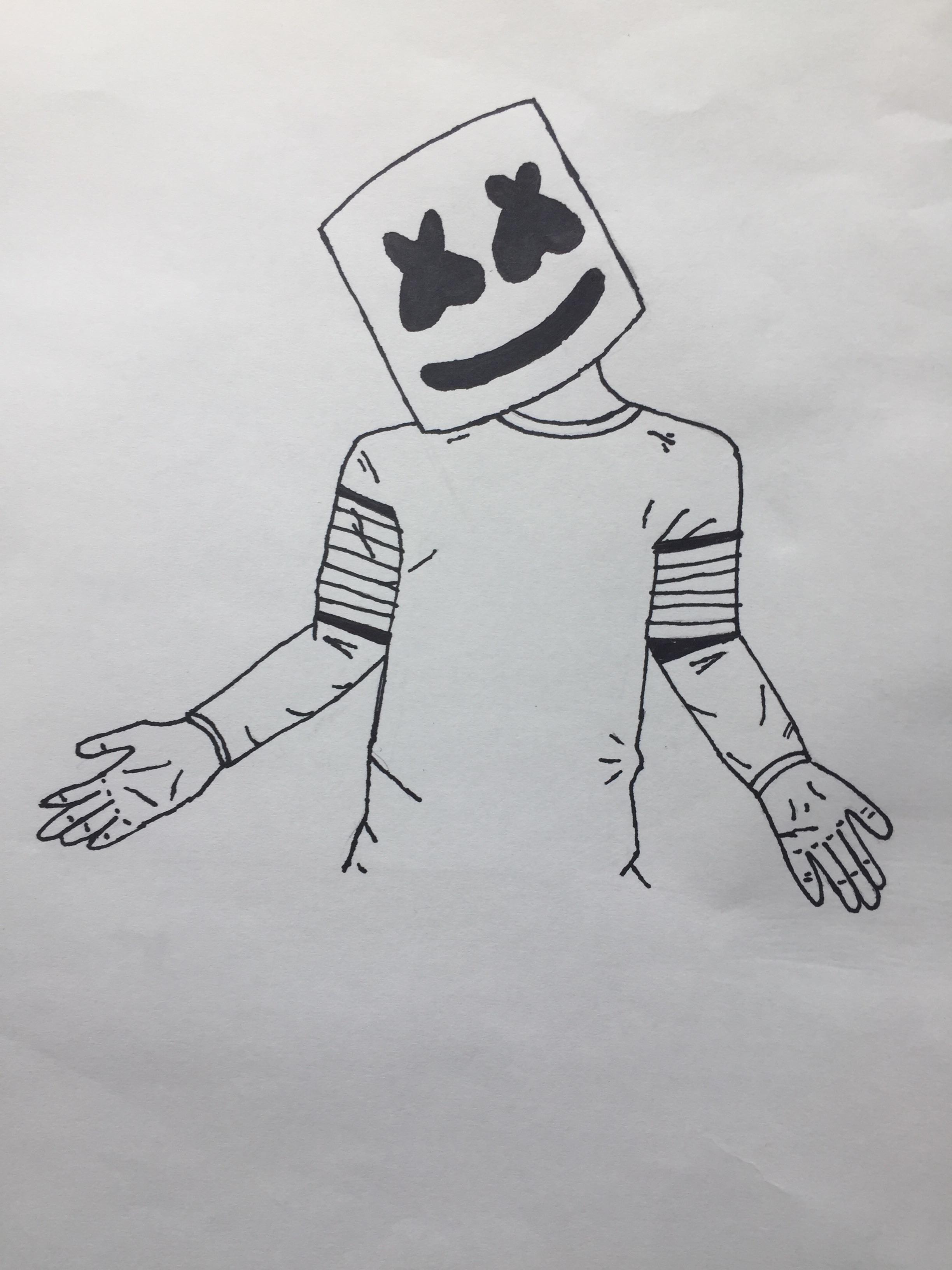 21+ Marshmello Fortnite Drawing Images 4K HD