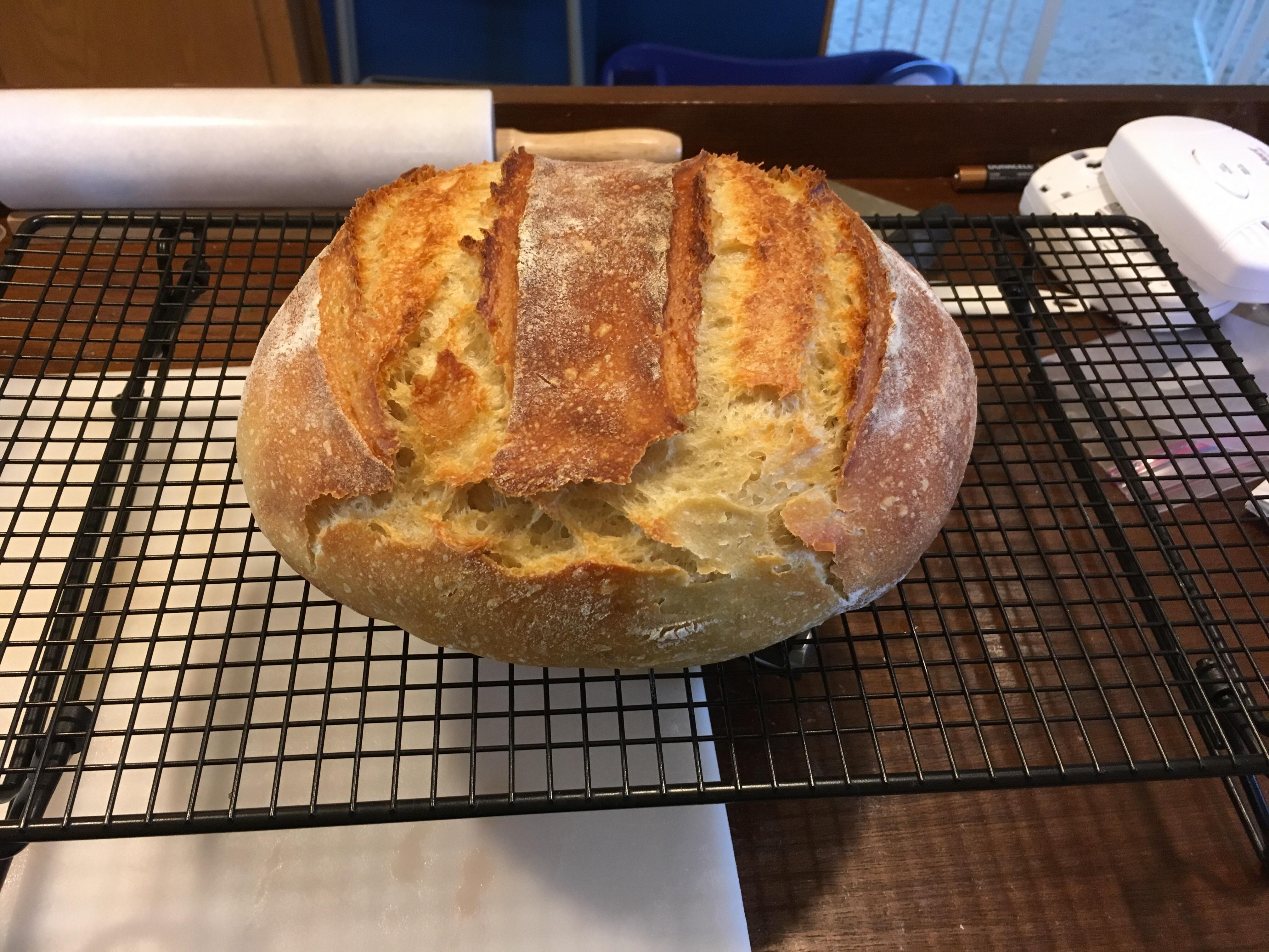 My first kneaded bread r/Breadit