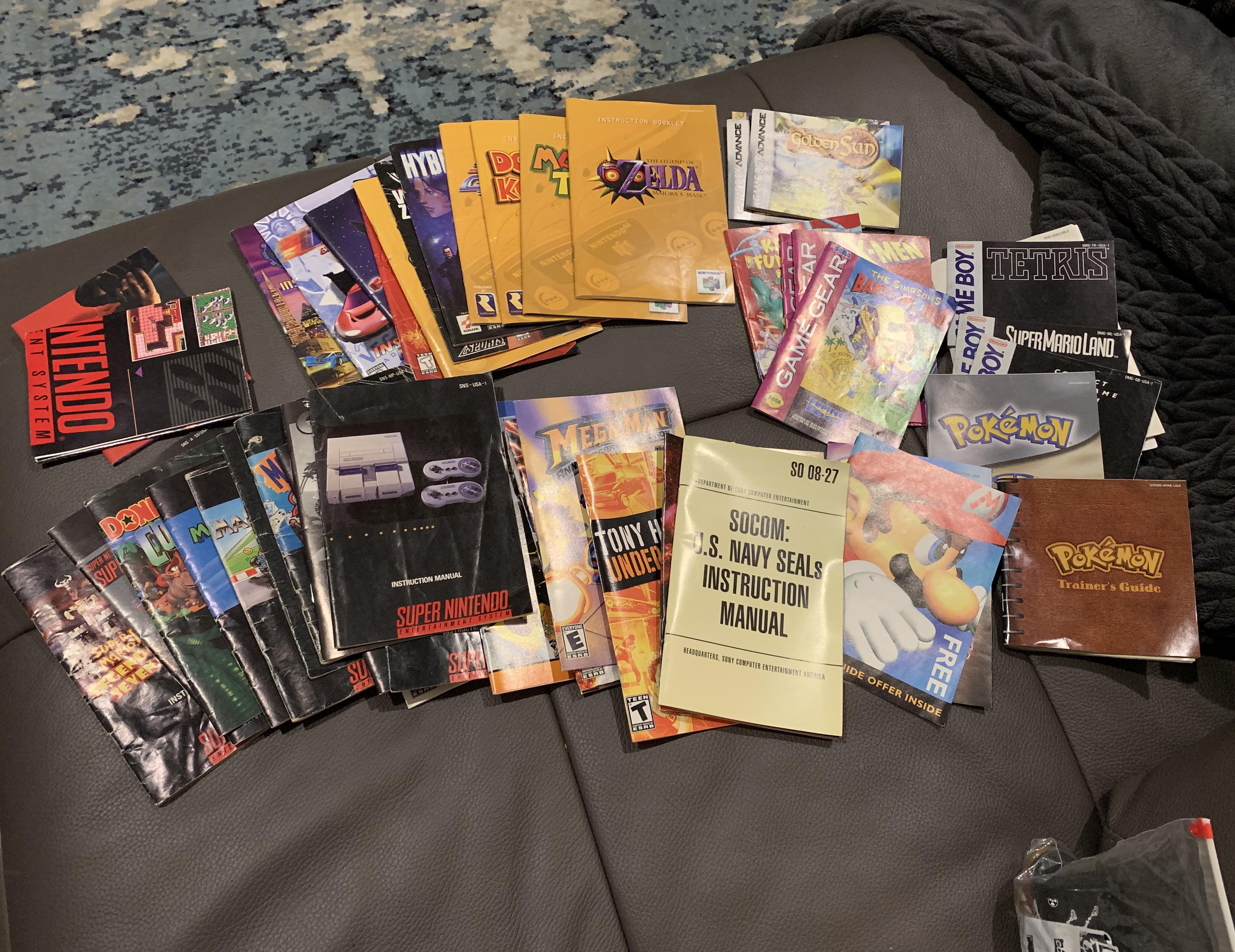 Are instruction manuals worth anything to anyone? r/gamecollecting