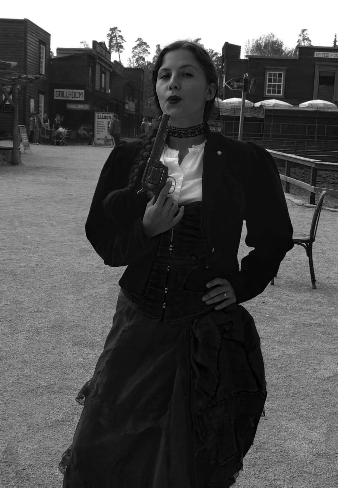 Real life Red dead redemption, my costume as a saloon girl in a show I worked in. reddeadfashion