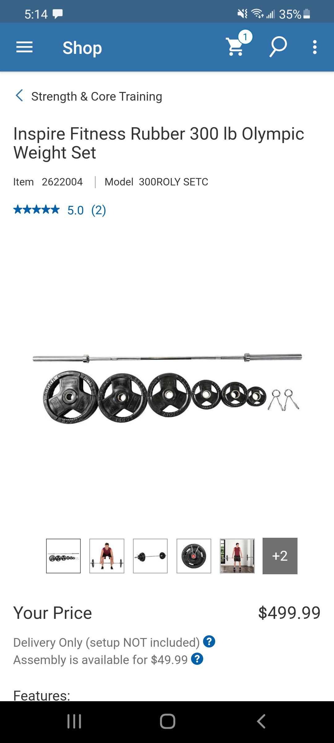 Inspire 300lb Olympic Weight Set Thoughts? Can anyone speak to the