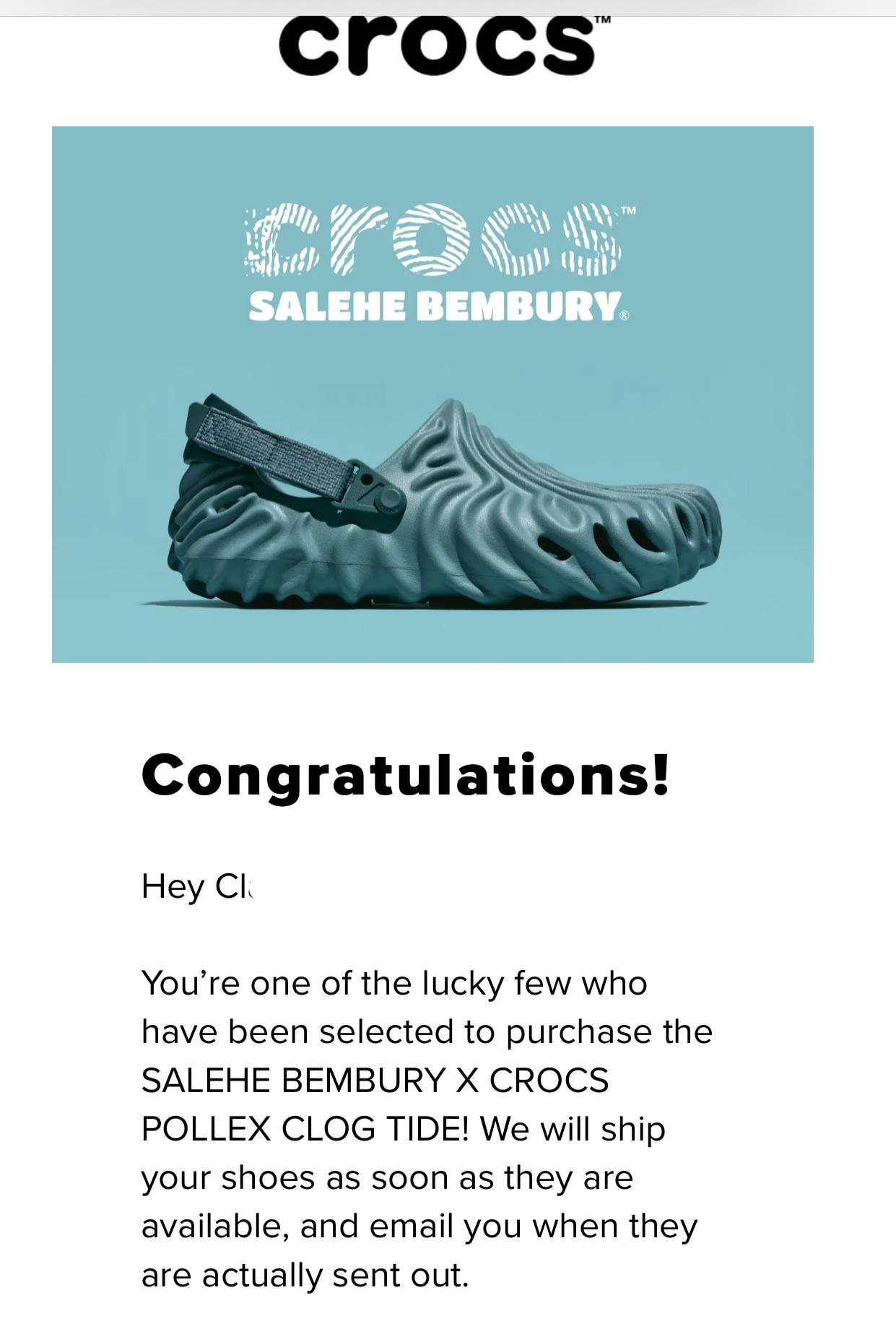 Wow, thought I would never win these raffles to such an exclusive croc