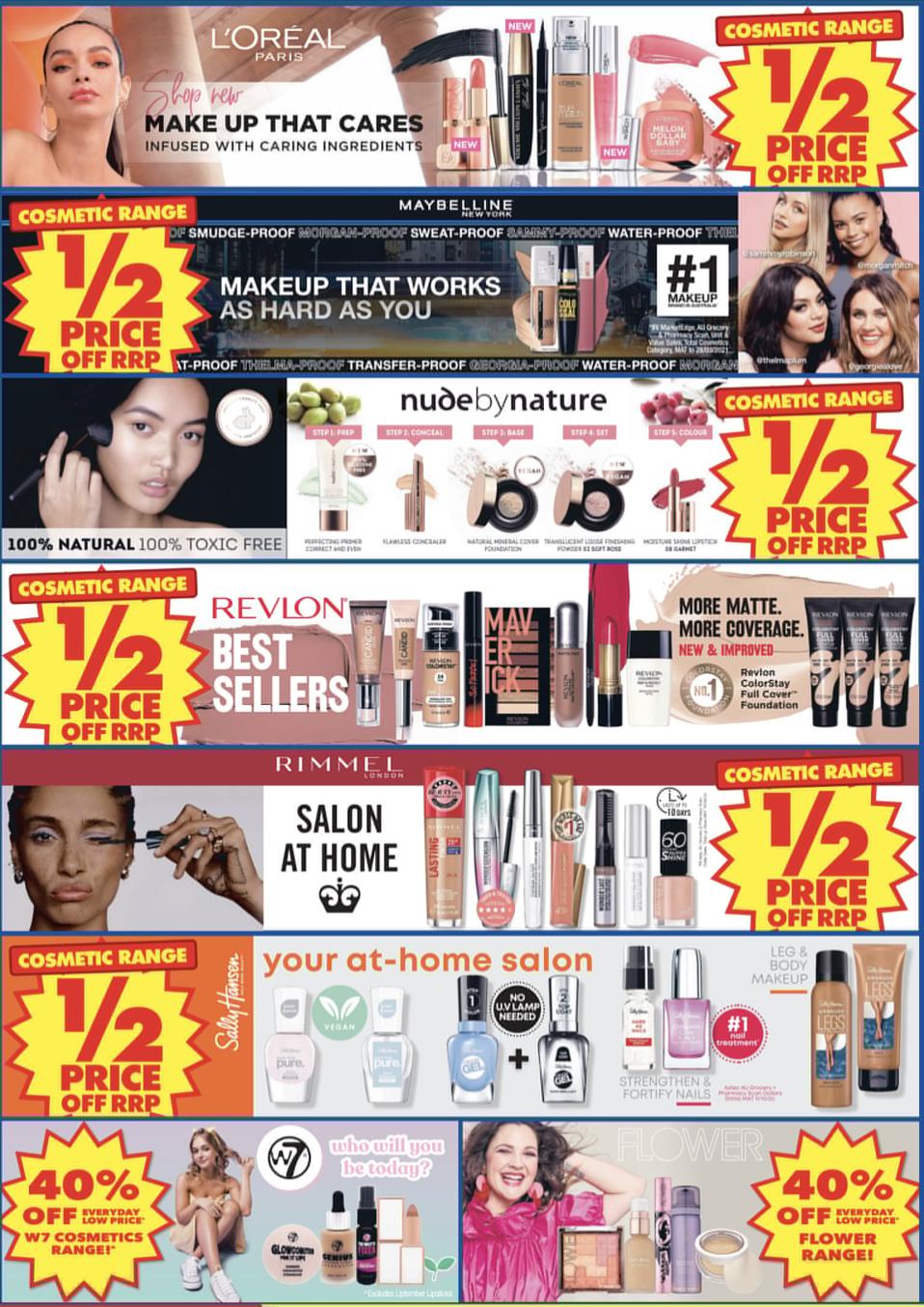 50 off cosmetics Chemist Warehouse r/AustralianMakeup