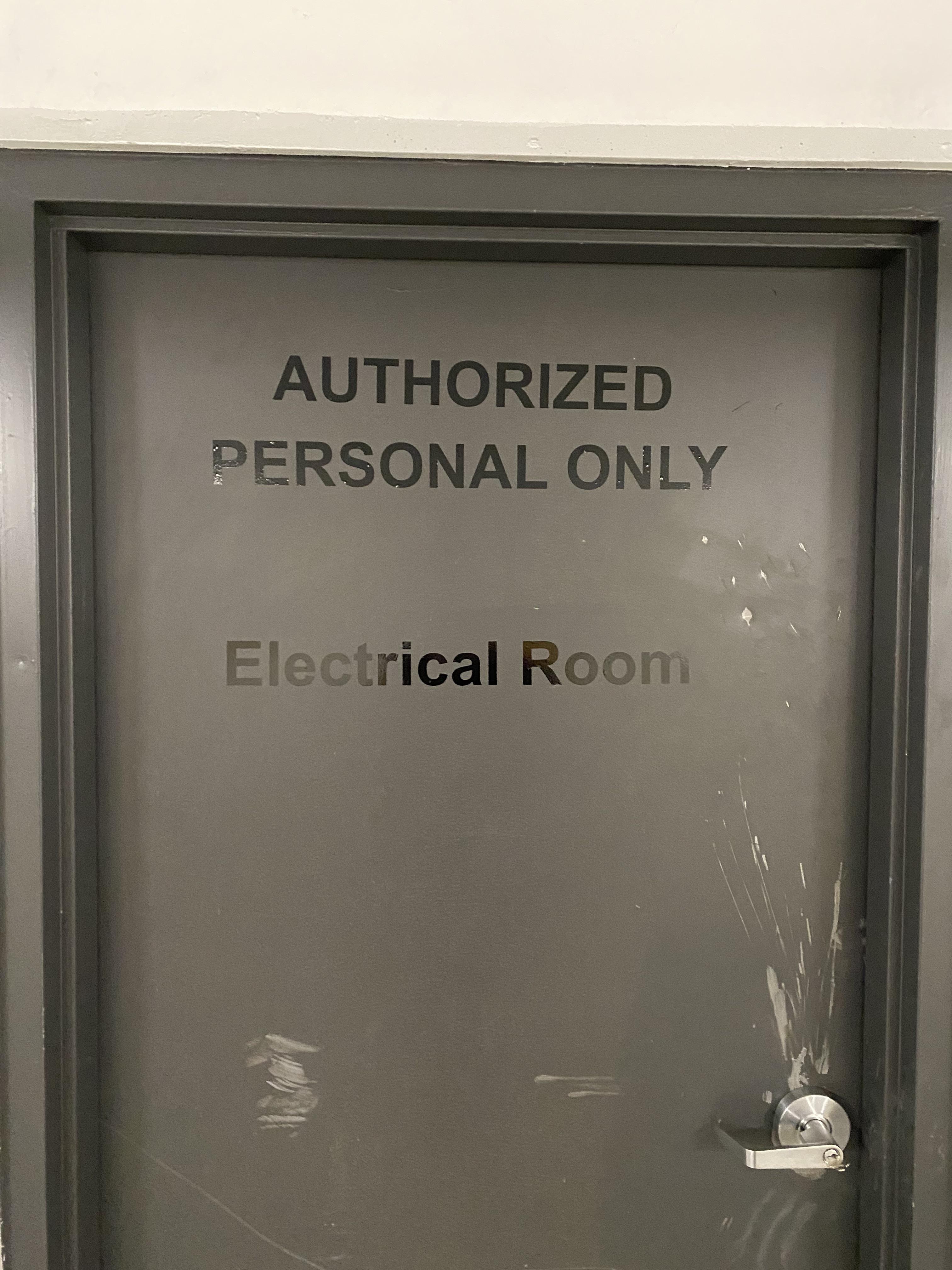 Personal what? Maybe it’s the designated cry room. r/electricians