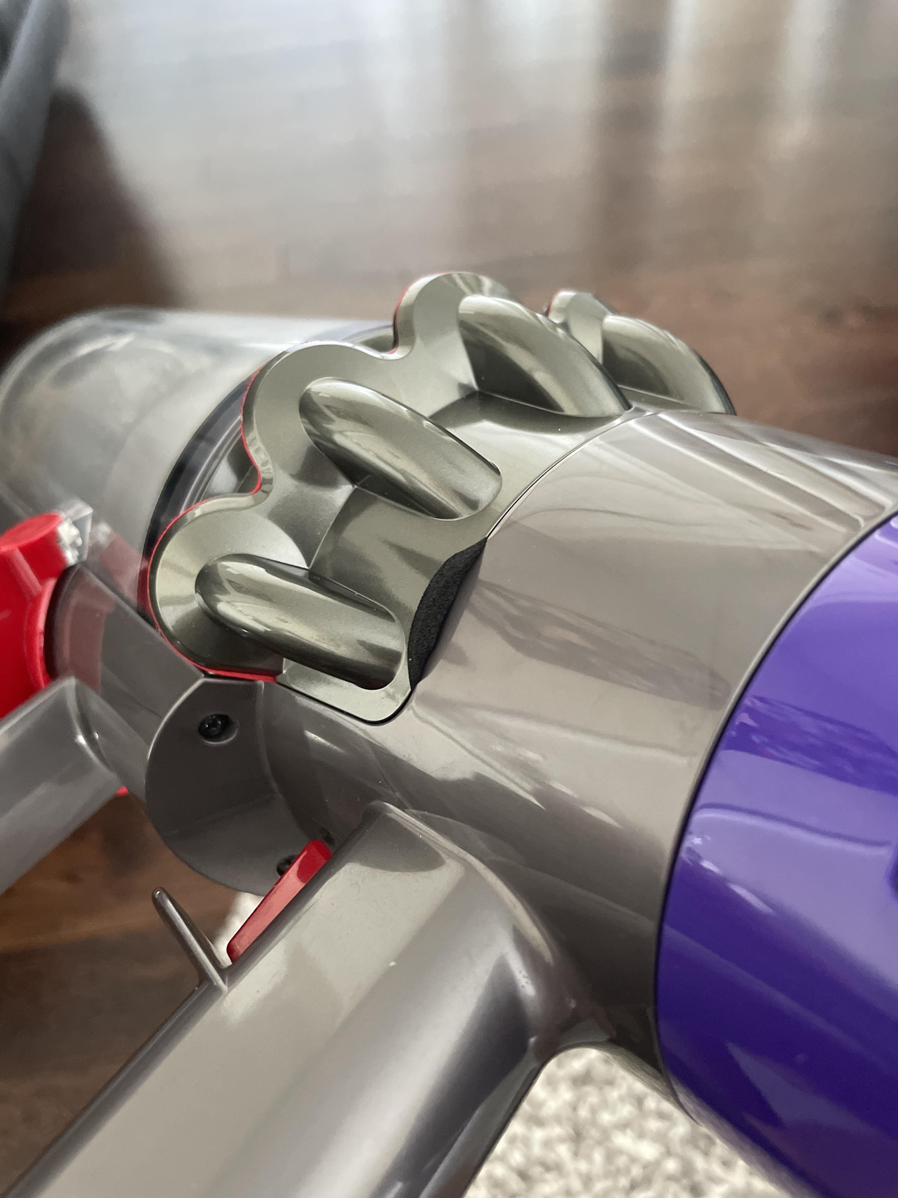 Foam sticking out from V10. Has anyone else had this? The vacuum still