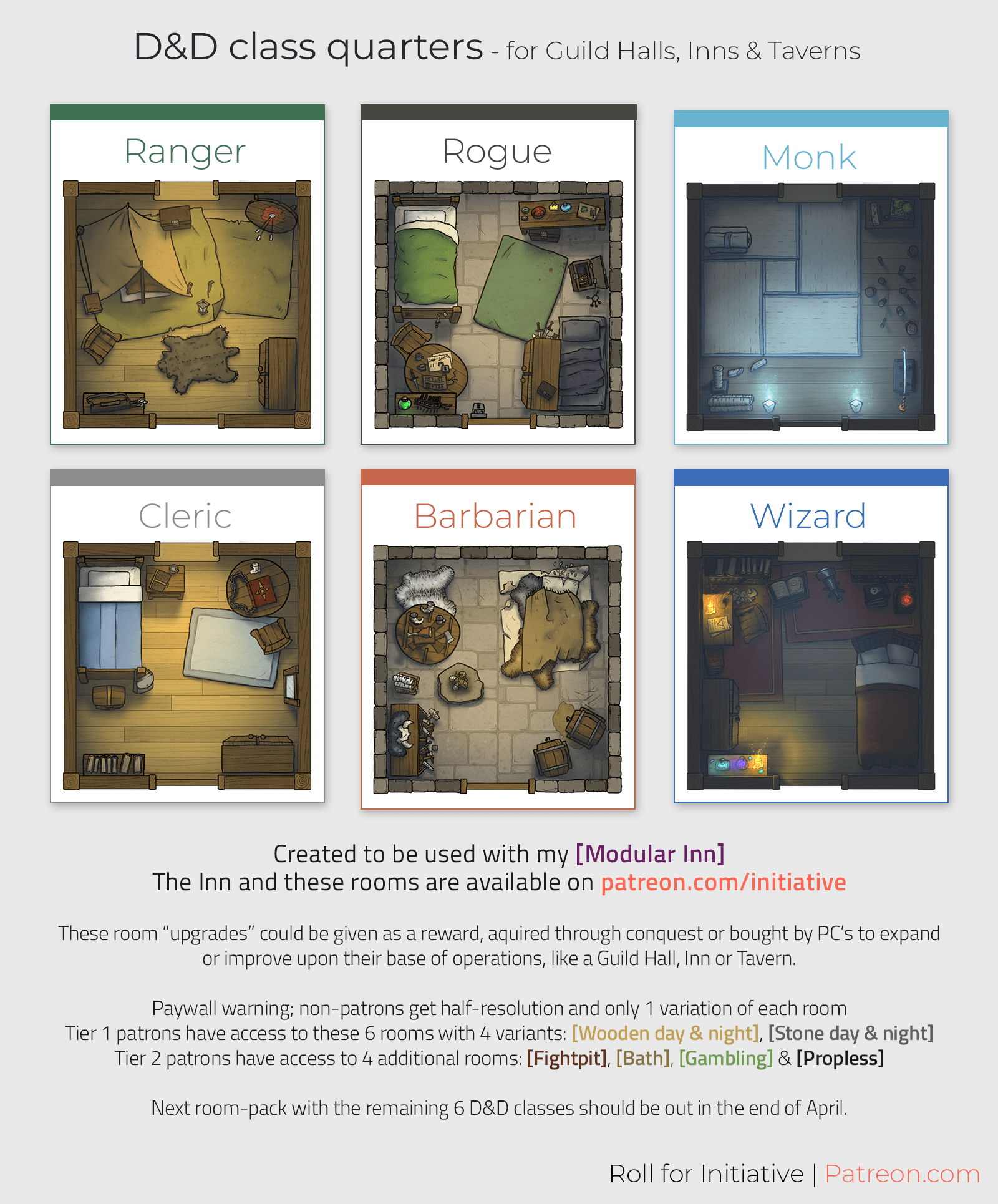 [OC][ART] Class quarters and other rooms r/DnDEslery