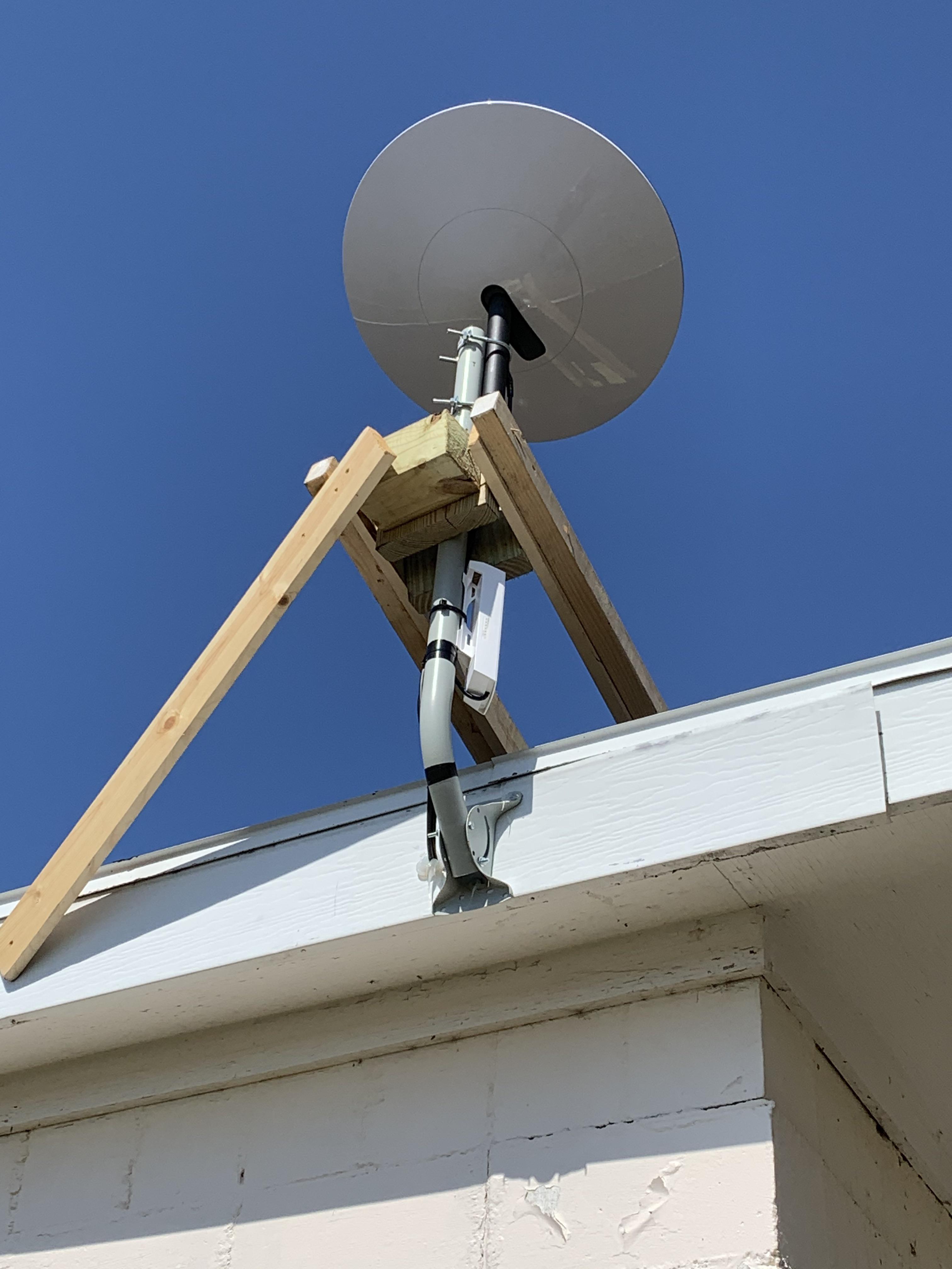 Satellite Under Eave Mount 1 5/8 Non Roof Mount For Outdoor Antennas. Lowest Prices