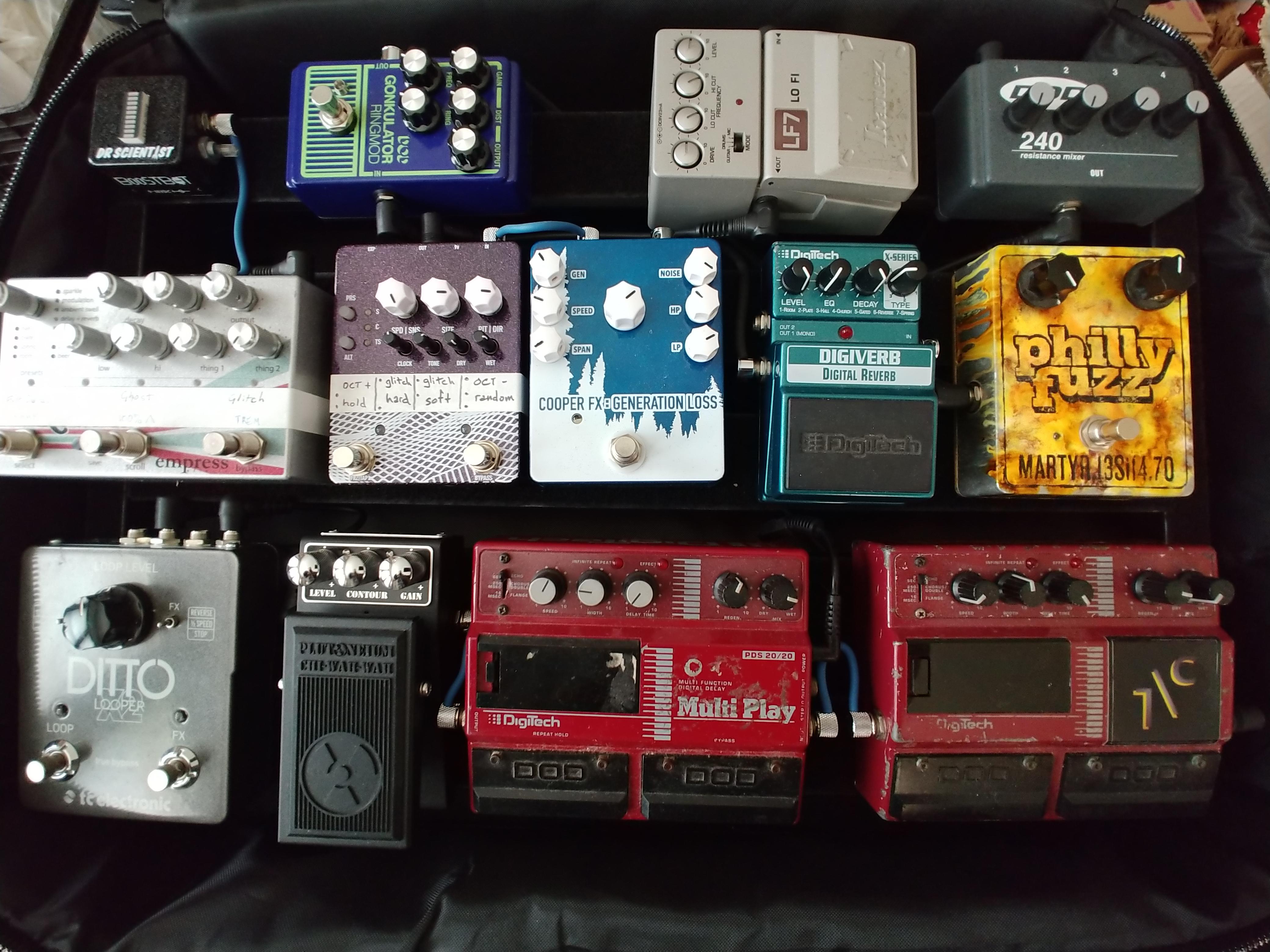 Rebuilt my pedalboard + NPD (Plutoneium ChiWahWah) r/guitarpedals