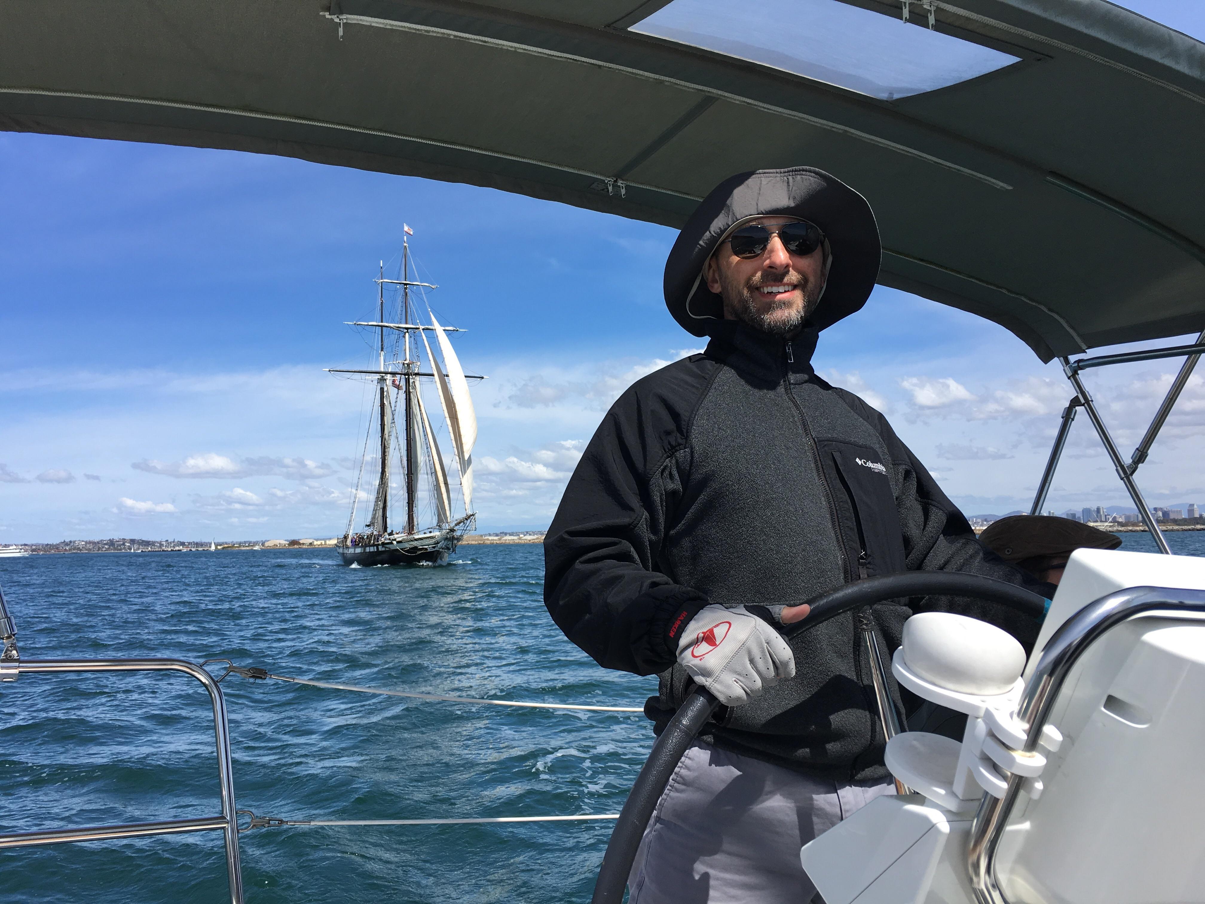 Just completed the ASA 103 course! That’s San Diego’s “Californian” ship coming to help me