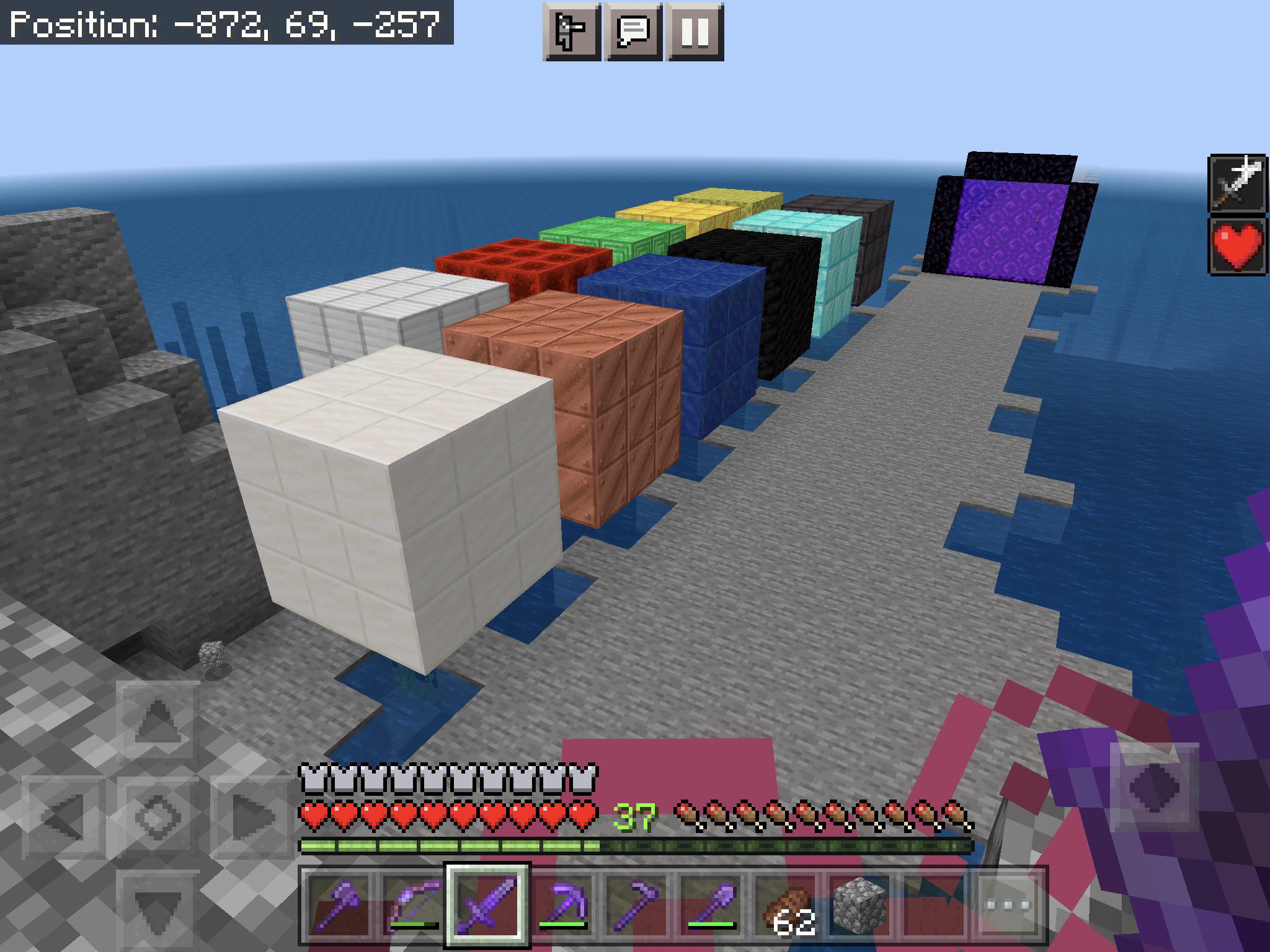 Finally finished making a 3X3 block out of the block form of every ore