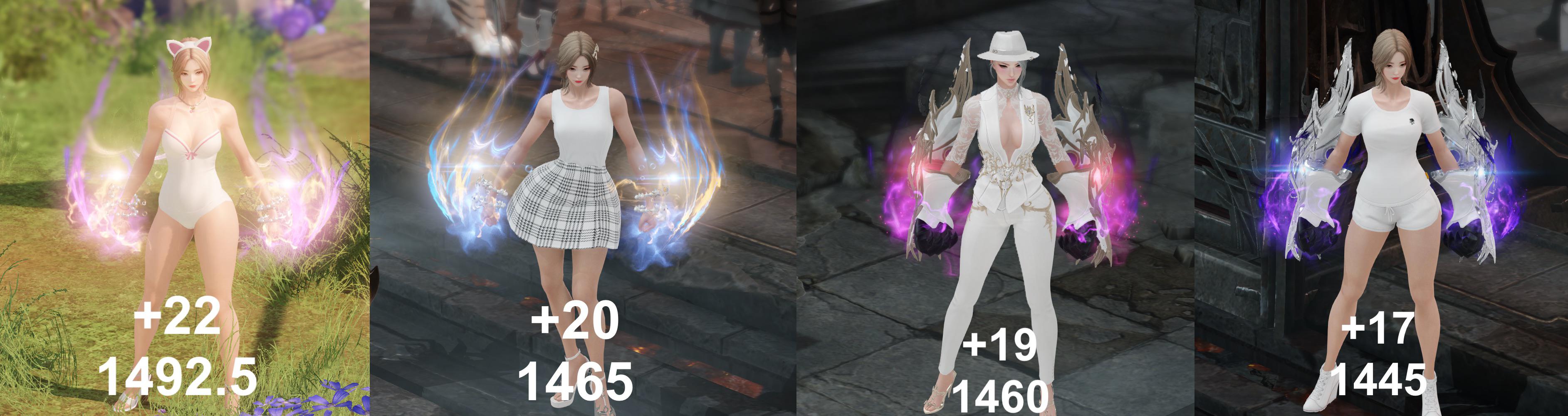 I play 4 scrappers and I currently have the weapon glow from 17 to 21