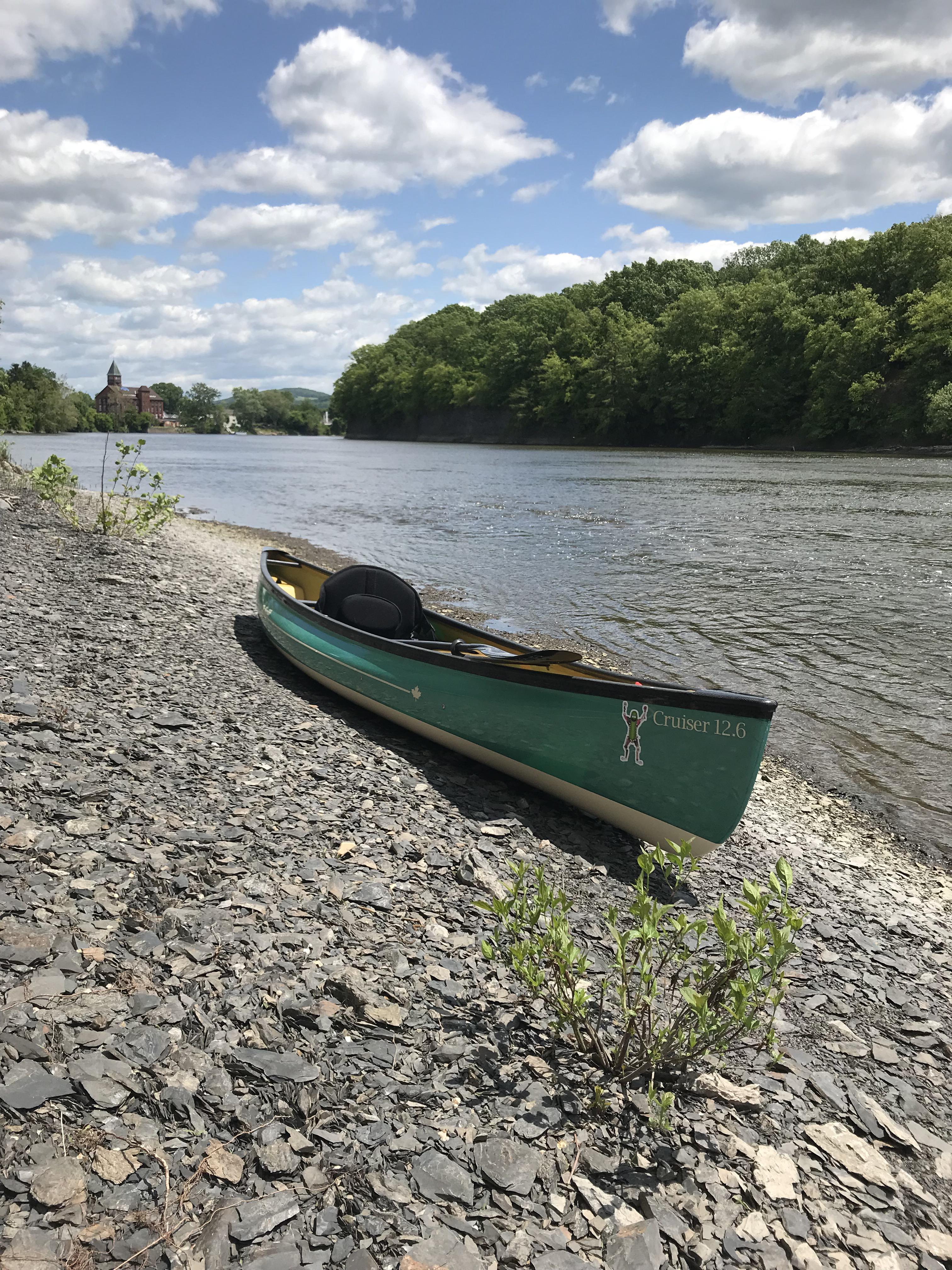 Out exploring Troy, NY waterfront in my Swift Cruiser 12.6 r/canoeing